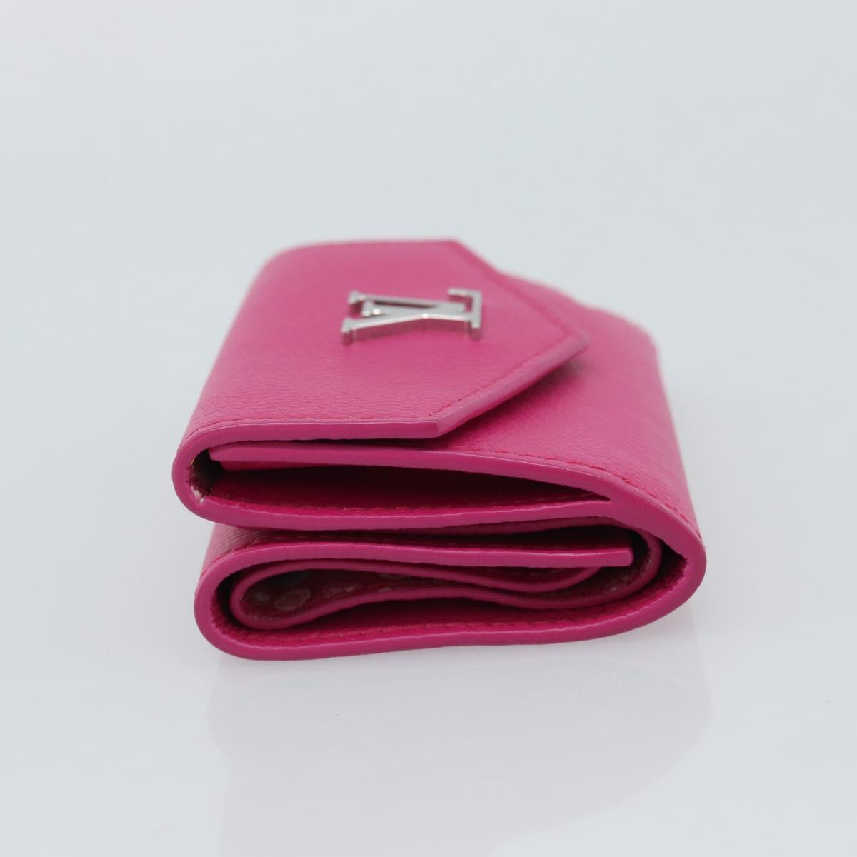 Portafoglio mini LOUIS VUITTON Portefeuille Rock in pelle rosa M81886 LV Autentico 186174M image 3