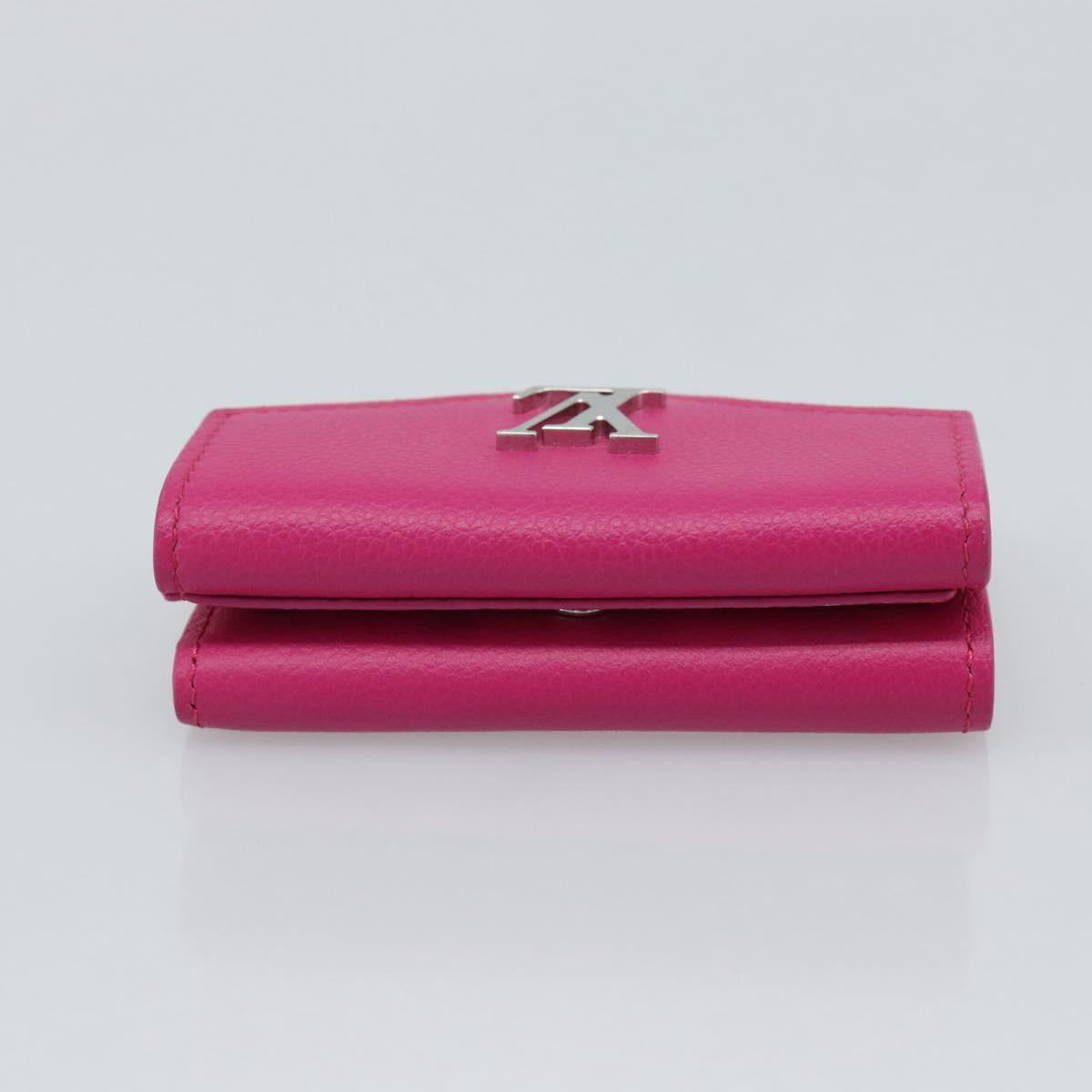 Portafoglio mini LOUIS VUITTON Portefeuille Rock in pelle rosa M81886 LV Autentico 186174M image 5