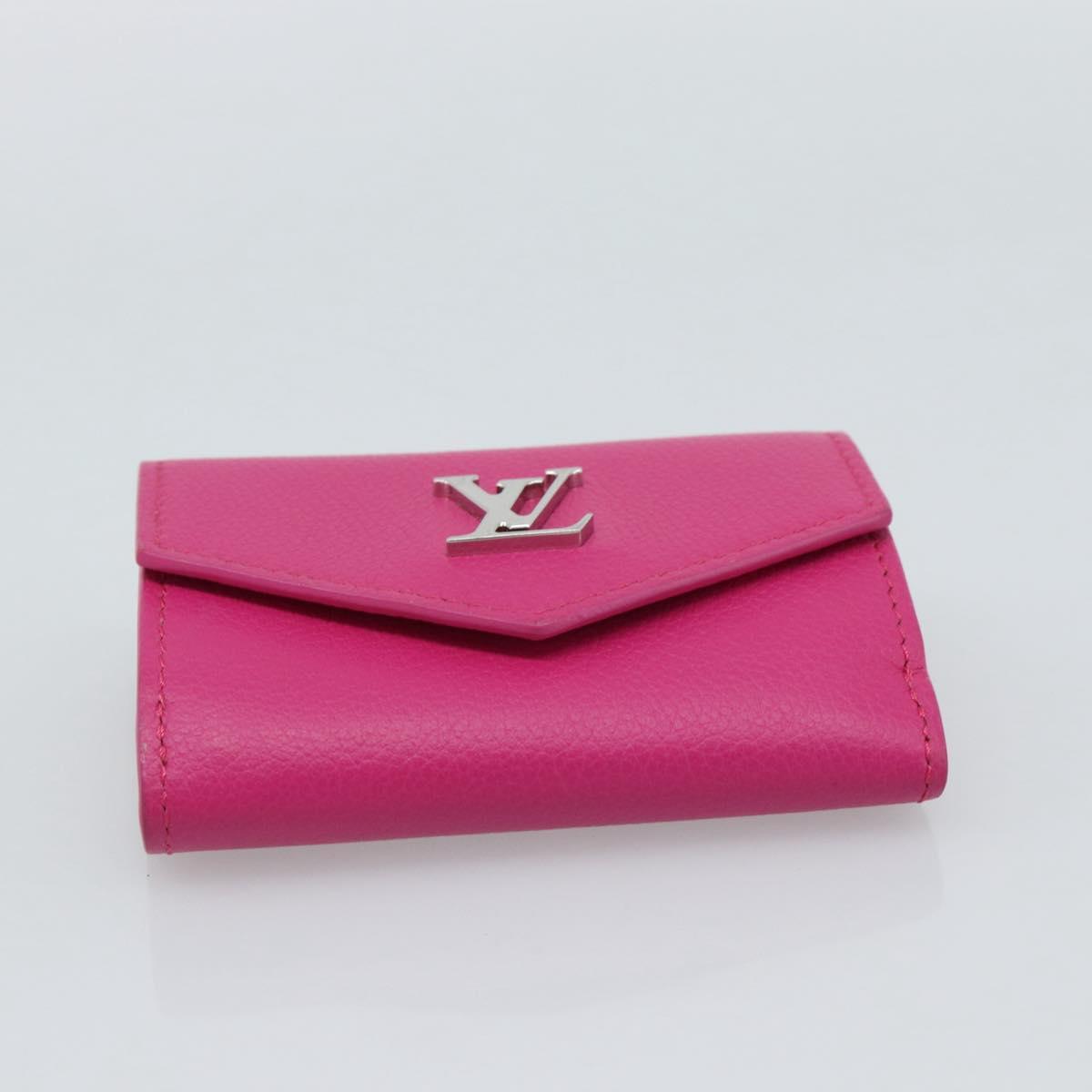 Portafoglio mini LOUIS VUITTON Portefeuille Rock in pelle rosa M81886 LV Autentico 186174M image 6