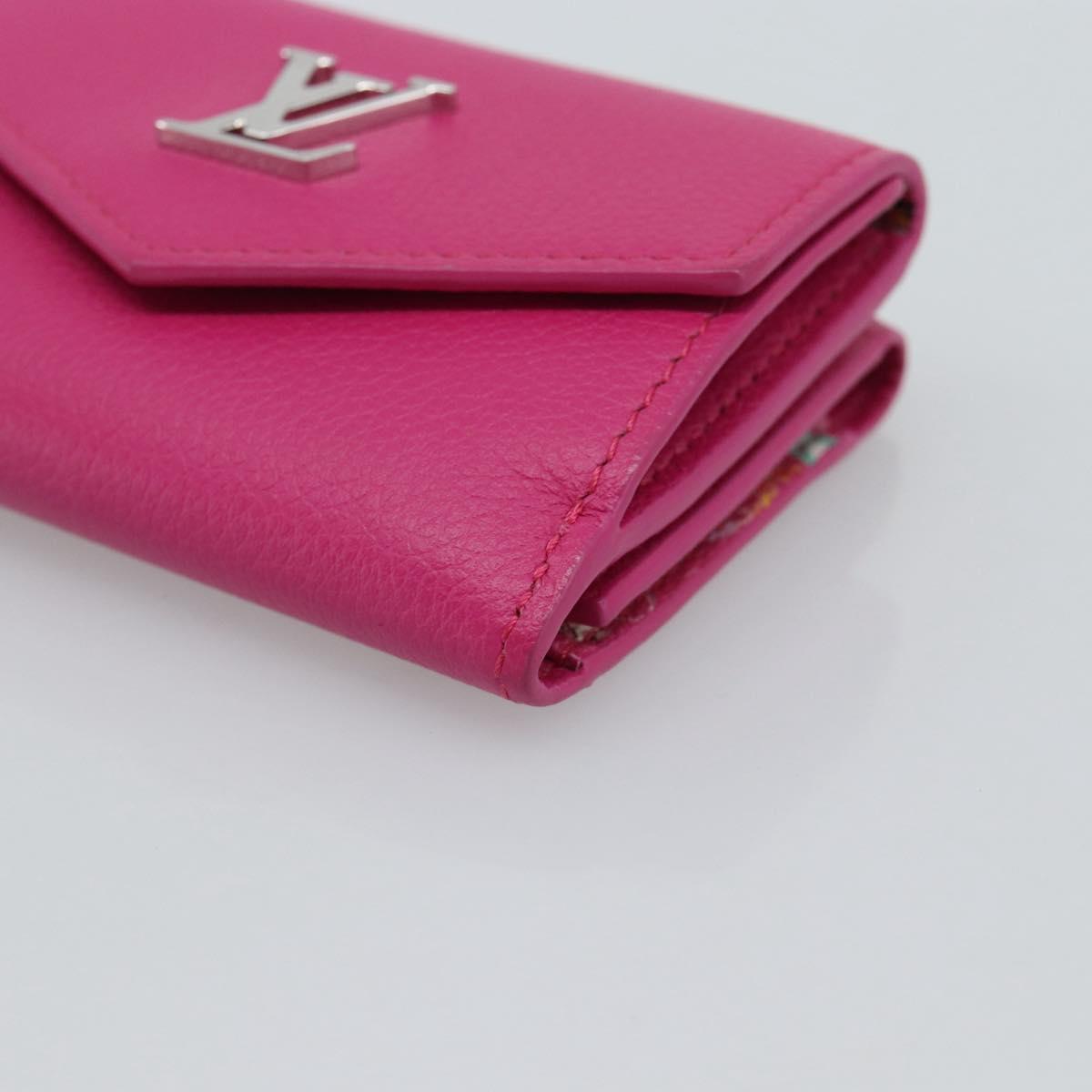 Portafoglio mini LOUIS VUITTON Portefeuille Rock in pelle rosa M81886 LV Autentico 186174M image 7