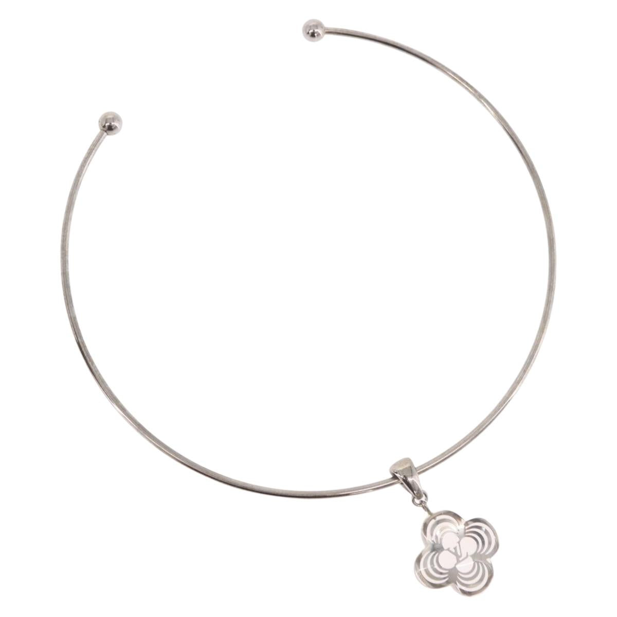 LOUIS VUITTON Corie Arafoli Choker metal Silver LV Auth 186177A - Jerrillo image 3