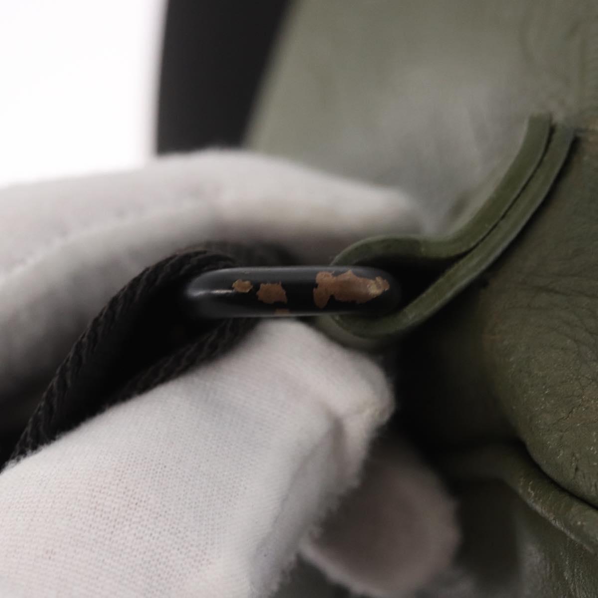 LOUIS VUITTON Monogram Shadow Chalk Sling Bag Green M44634 LV Auth 186190M - Jerrillo image 9