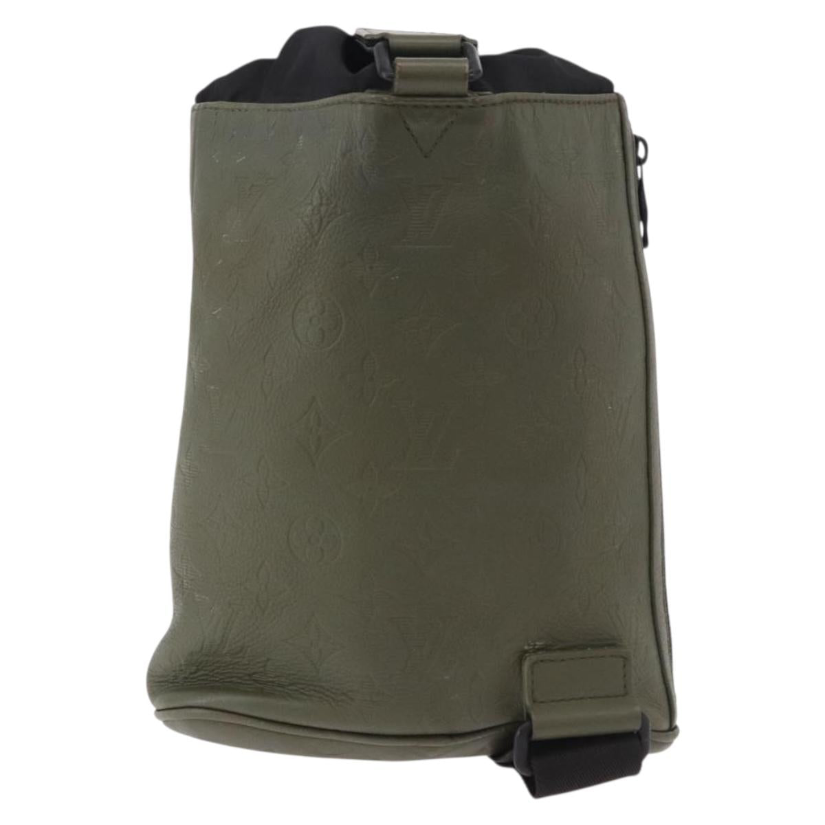 LOUIS VUITTON Monogram Shadow Chalk Sling Bag Green M44634 LV Auth 186190M - Jerrillo image 2