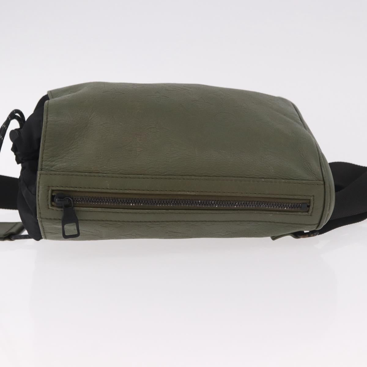 LOUIS VUITTON Monogram Shadow Chalk Sling Bag Green M44634 LV Auth 186190M - Jerrillo image 4