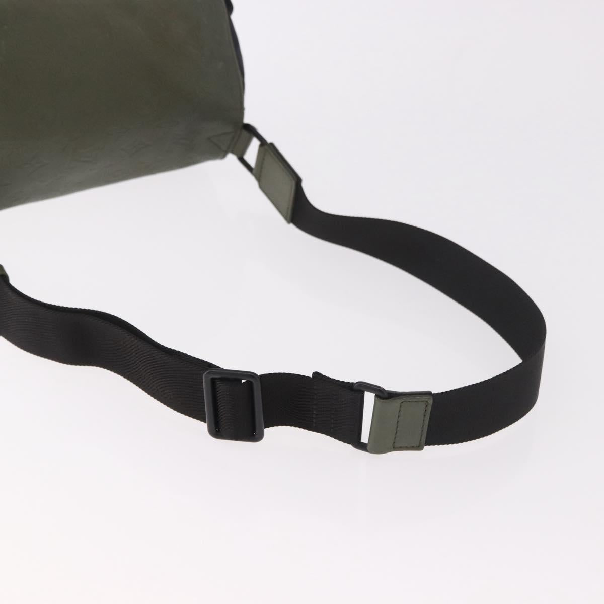 LOUIS VUITTON Monogram Shadow Chalk Sling Bag Green M44634 LV Auth 186190M - Jerrillo image 7