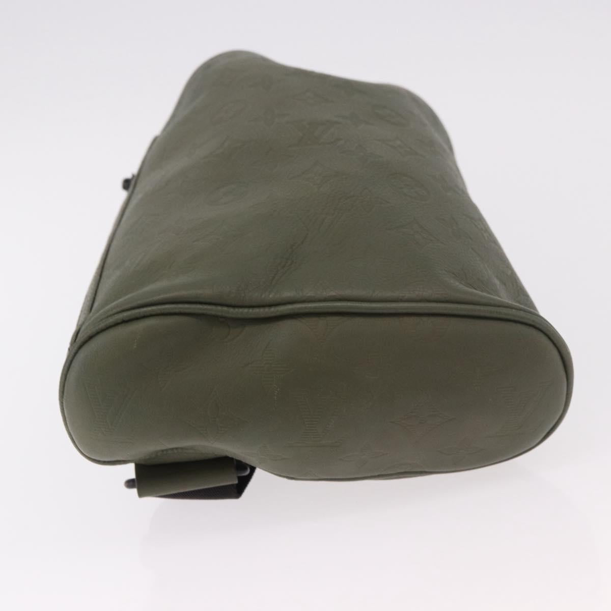 LOUIS VUITTON Monogram Shadow Chalk Sling Bag Green M44634 LV Auth 186190M - Jerrillo image 5