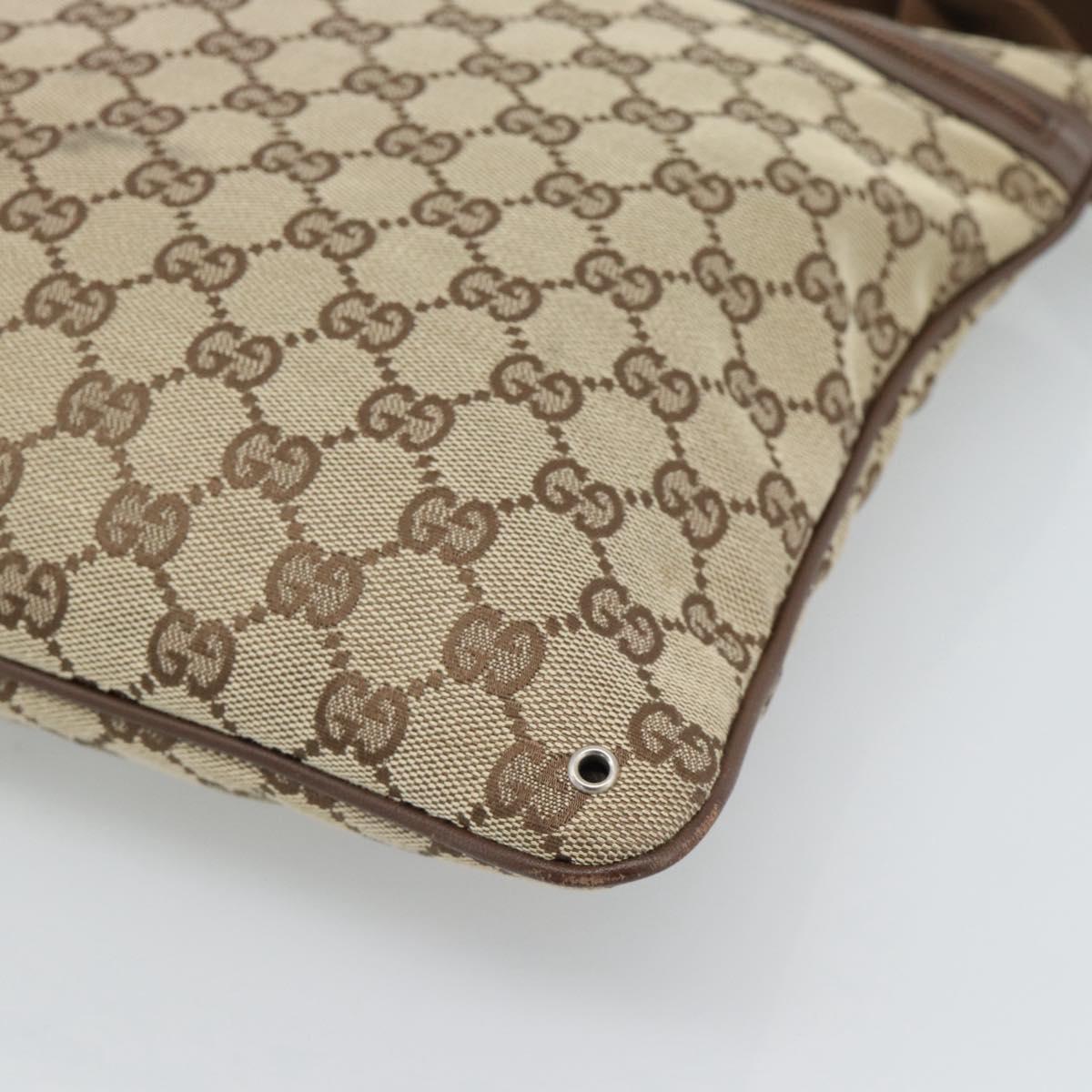 GUCCI GG Canvas Shoulder Bag Beige Silver 90477 Auth 186195A - Jerrillo image 9
