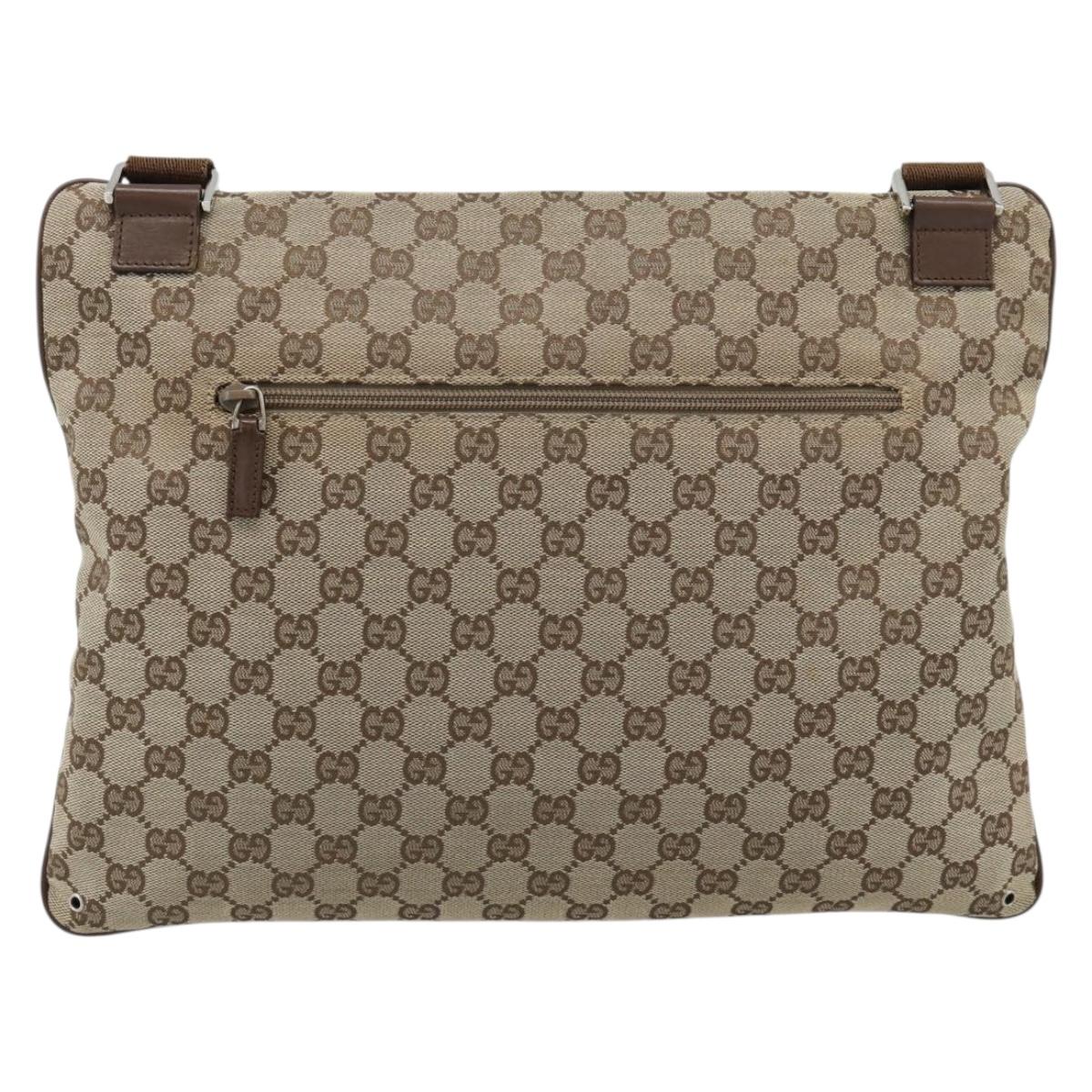 GUCCI GG Canvas Shoulder Bag Beige Silver 90477 Auth 186195A - Jerrillo image 2