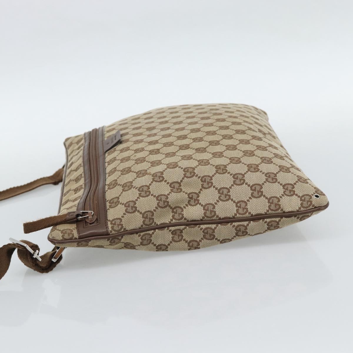 GUCCI GG Canvas Shoulder Bag Beige Silver 90477 Auth 186195A - Jerrillo image 3