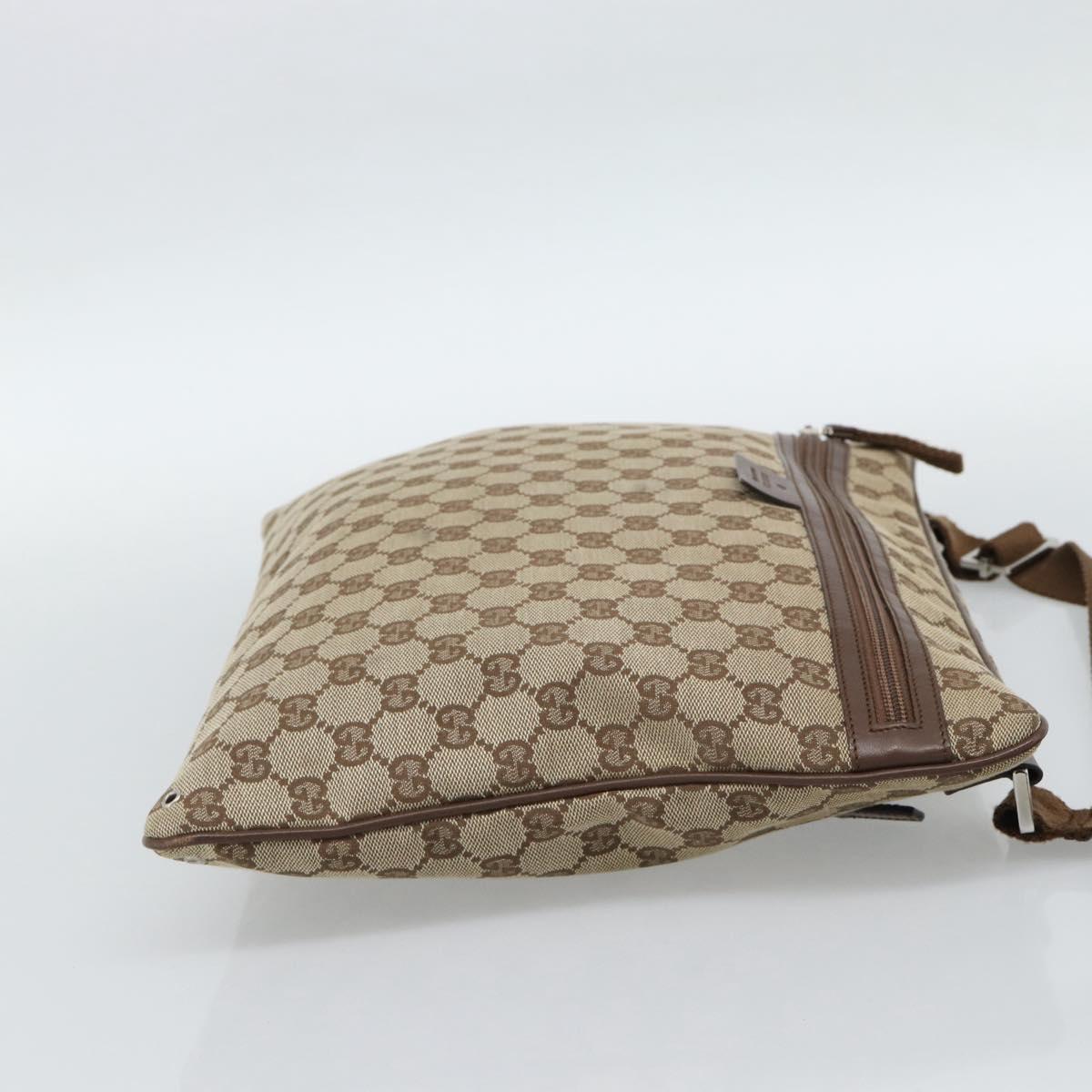 GUCCI GG Canvas Shoulder Bag Beige Silver 90477 Auth 186195A - Jerrillo image 4