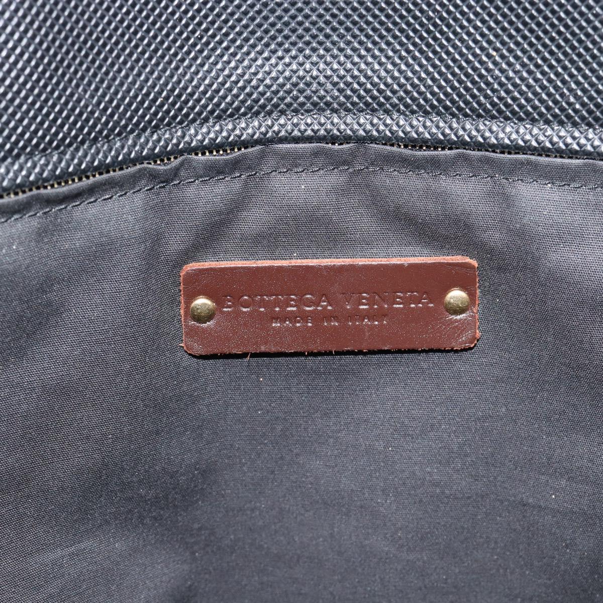 BOTTEGA VENETA Marco Polo Tote Bag PVC Black Gold Auth 186200A - Jerrillo image 10