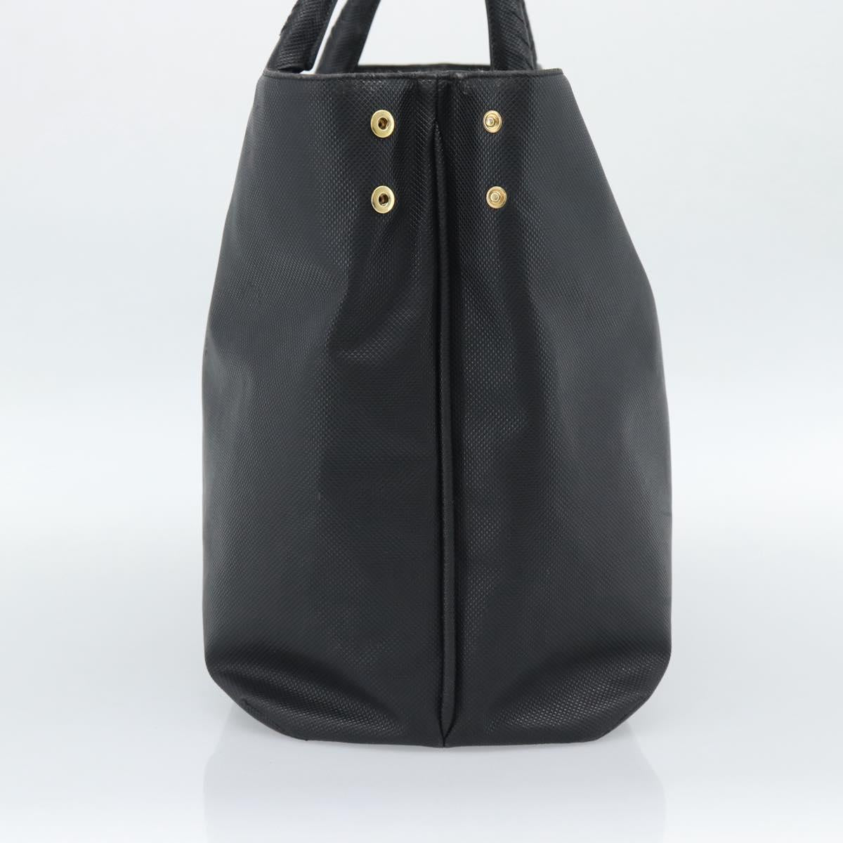 BOTTEGA VENETA Marco Polo Tote Bag PVC Black Gold Auth 186200A - Jerrillo image 3