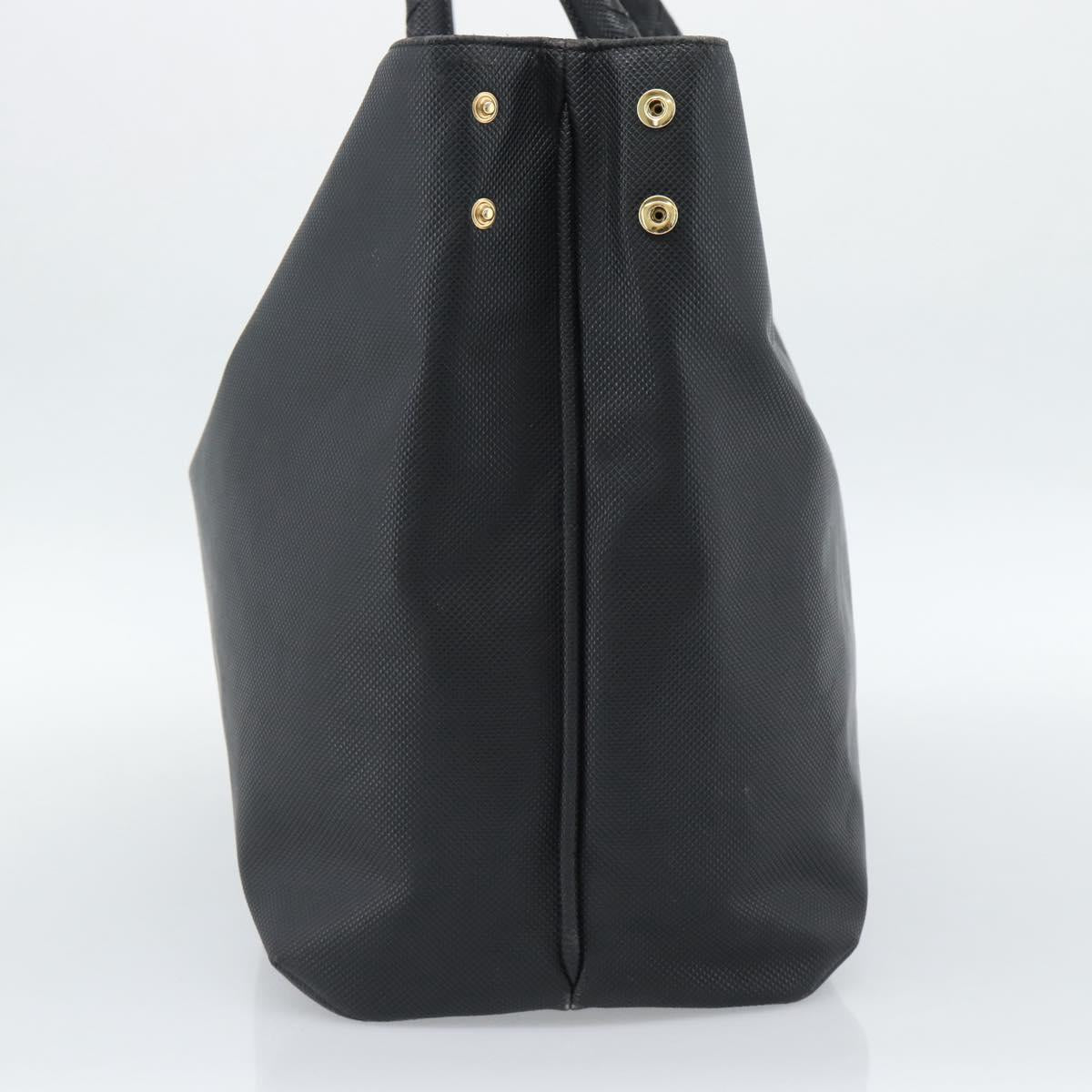 BOTTEGA VENETA Marco Polo Tote Bag PVC Black Gold Auth 186200A - Jerrillo image 4
