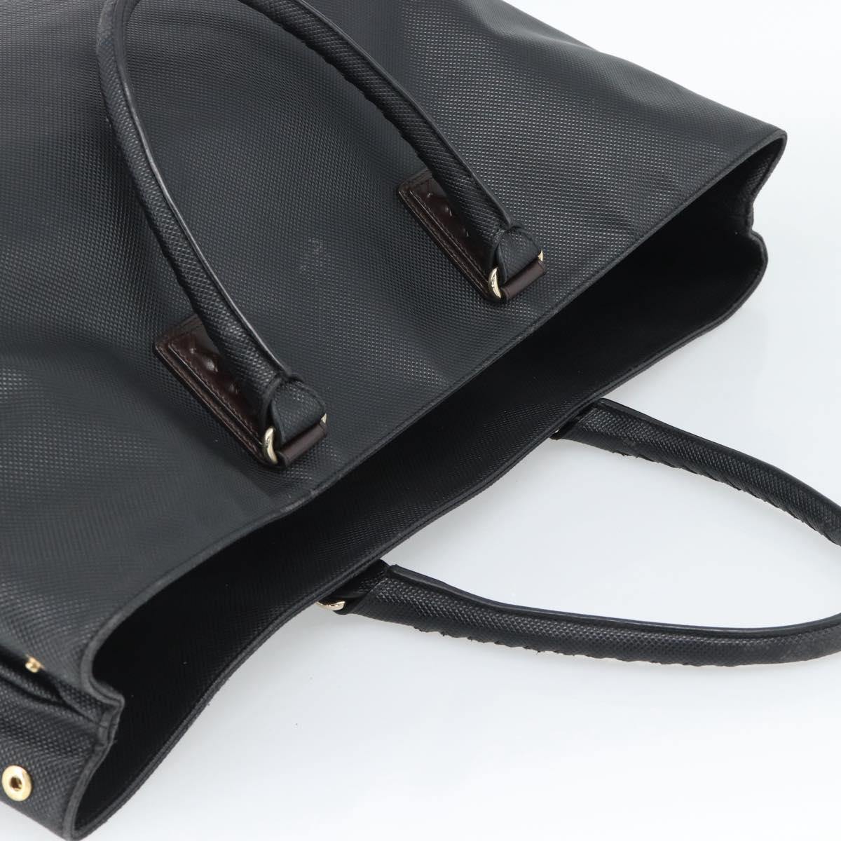 BOTTEGA VENETA Marco Polo Tote Bag PVC Black Gold Auth 186200A - Jerrillo image 6