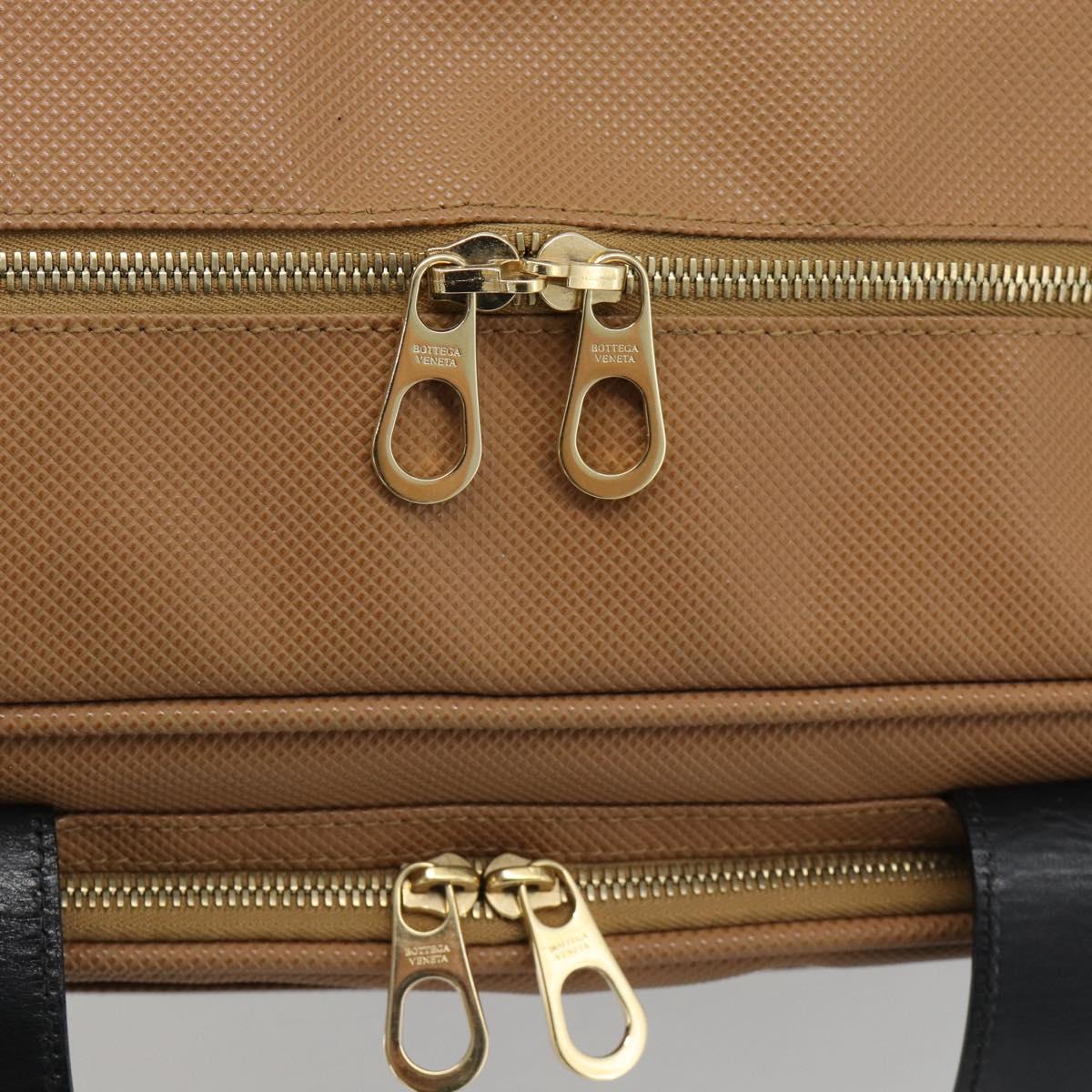 BOTTEGA VENETA Boston Bag PVC Canvas Beige Gold Auth 186272A - Jerrillo image 10
