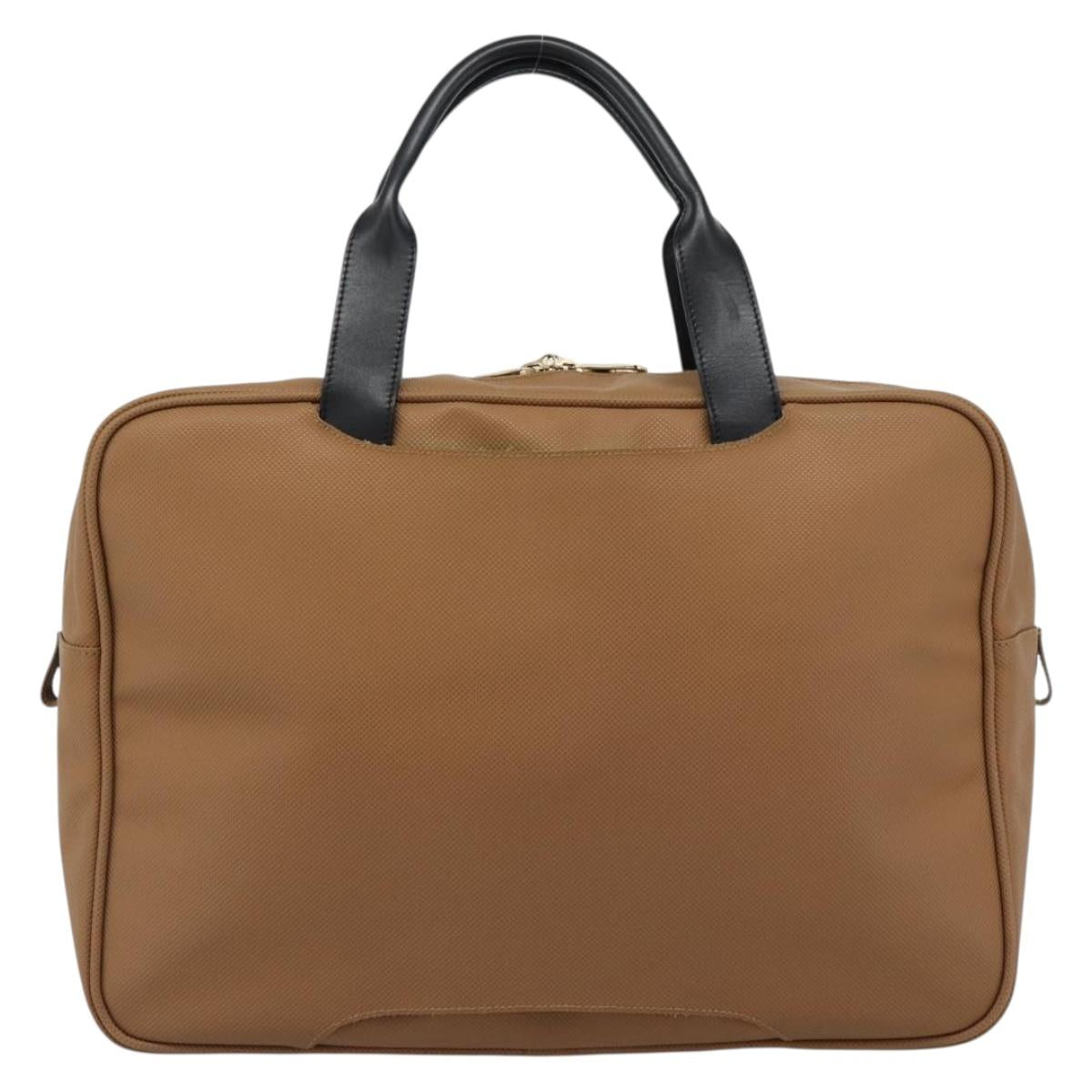 BOTTEGA VENETA Boston Bag PVC Canvas Beige Gold Auth 186272A - Jerrillo image 2