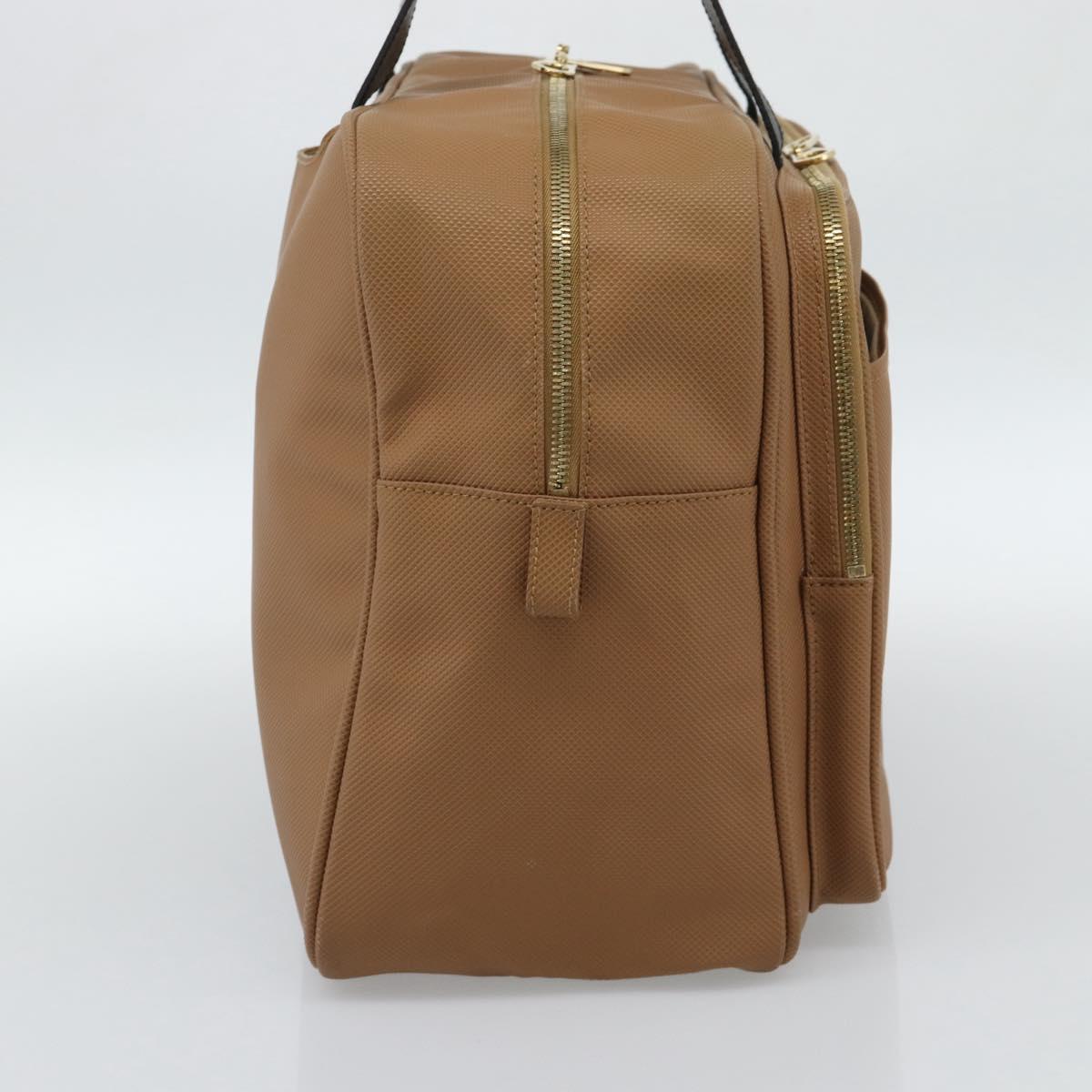 BOTTEGA VENETA Boston Bag PVC Canvas Beige Gold Auth 186272A - Jerrillo image 3