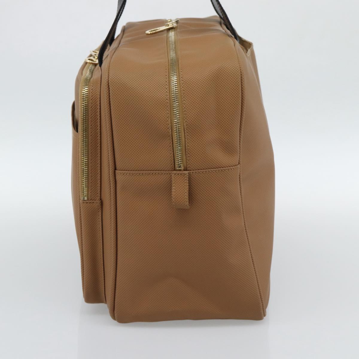 BOTTEGA VENETA Boston Bag PVC Canvas Beige Gold Auth 186272A - Jerrillo image 4