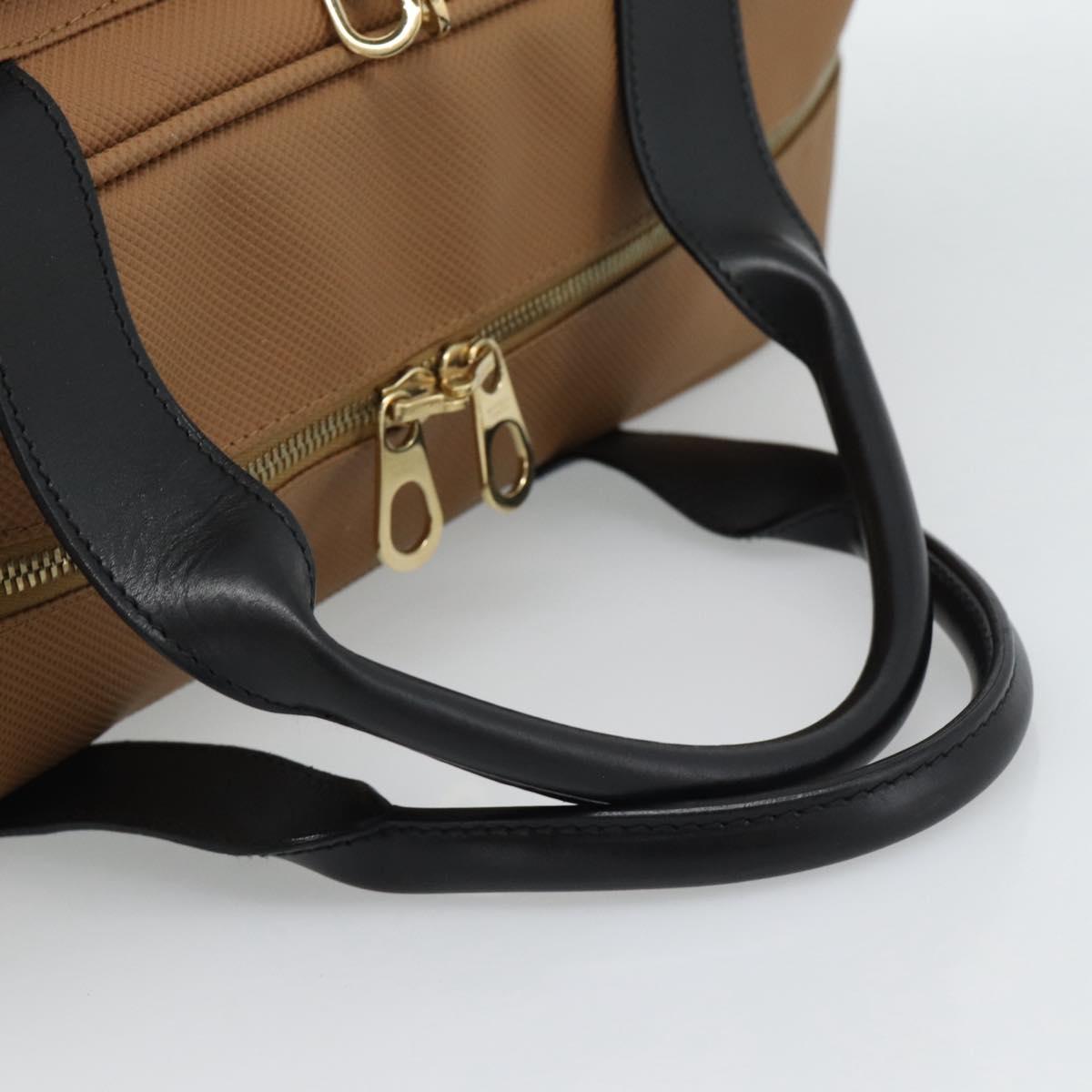 BOTTEGA VENETA Boston Bag PVC Canvas Beige Gold Auth 186272A - Jerrillo image 7
