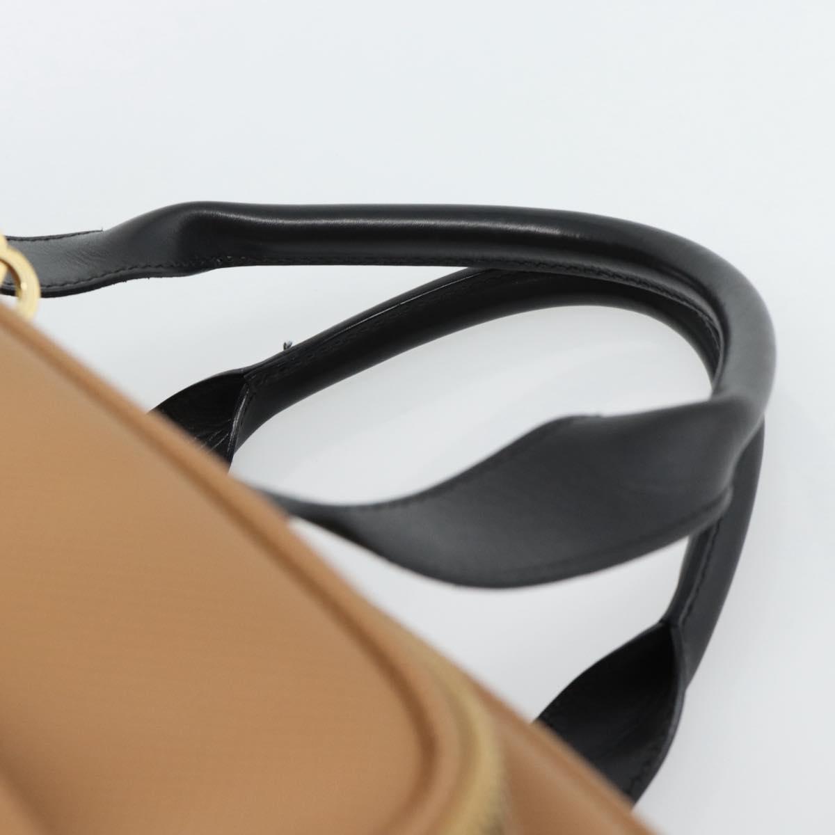 BOTTEGA VENETA Boston Bag PVC Canvas Beige Gold Auth 186272A - Jerrillo image 8