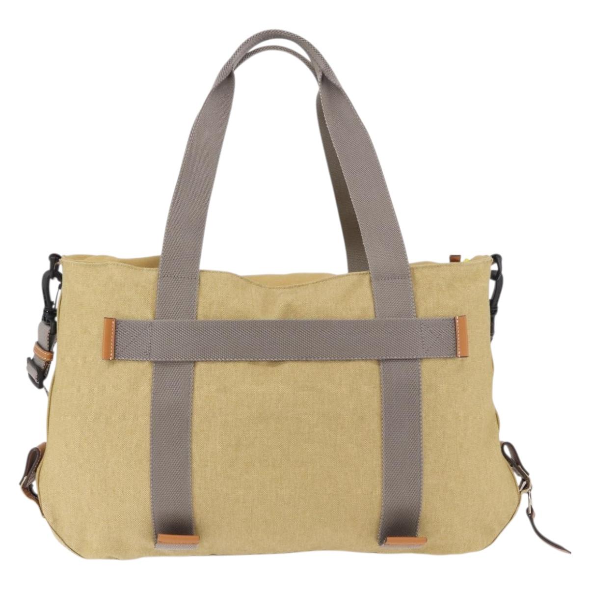 LOEWE Loewe Nature Tote Bag Canvas 2way Beige Silver Auth 186333A - Jerrillo image 2