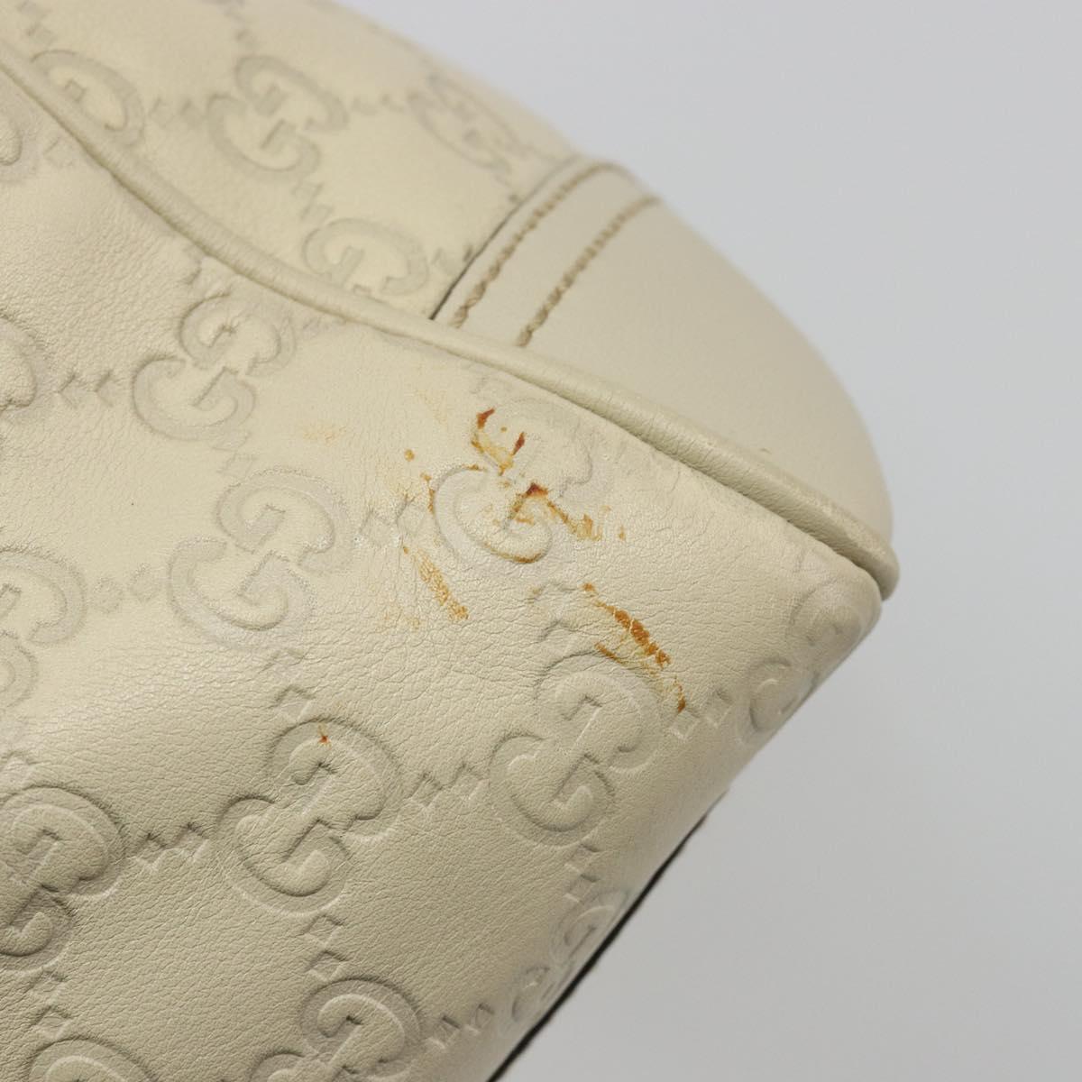 GUCCI GG Canvas Guccissima Princess Bag Leather Ivory Gold 177052 Auth 186378V - Jerrillo image 9
