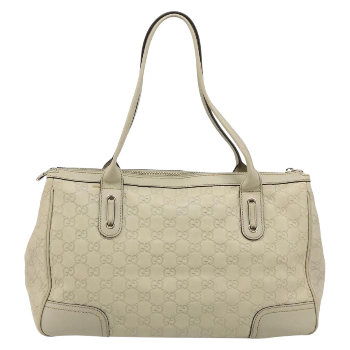 GUCCI GG Canvas Guccissima Princess Bag Leather Ivory Gold 177052 Auth 186378V - Jerrillo image 2