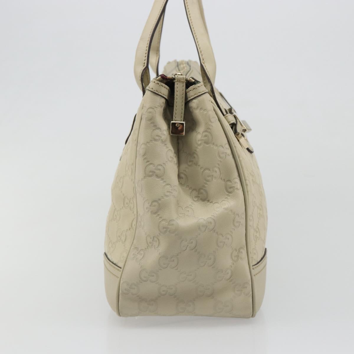 GUCCI GG Canvas Guccissima Princess Bag Leather Ivory Gold 177052 Auth 186378V - Jerrillo image 4