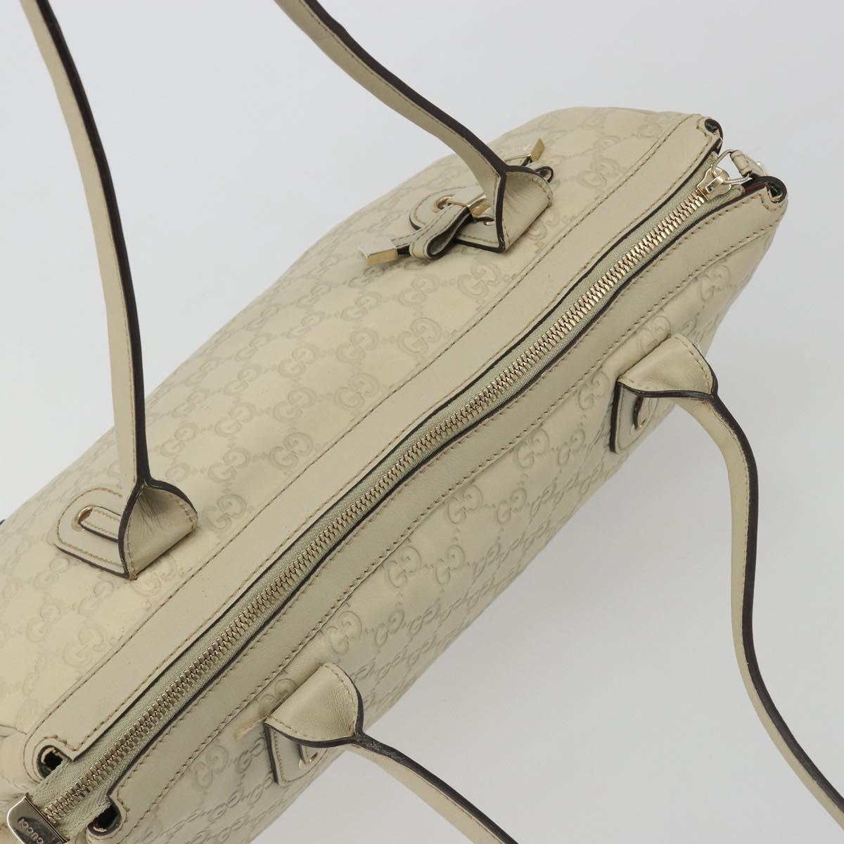 GUCCI GG Canvas Guccissima Princess Bag Leather Ivory Gold 177052 Auth 186378V - Jerrillo image 6