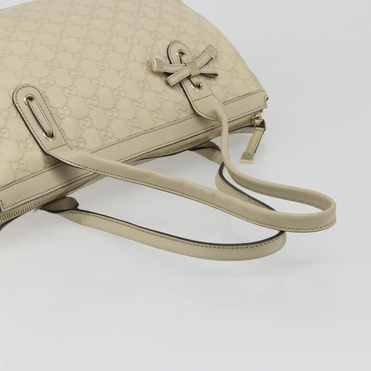 GUCCI GG Canvas Guccissima Princess Bag Leather Ivory Gold 177052 Auth 186378V - Jerrillo image 7