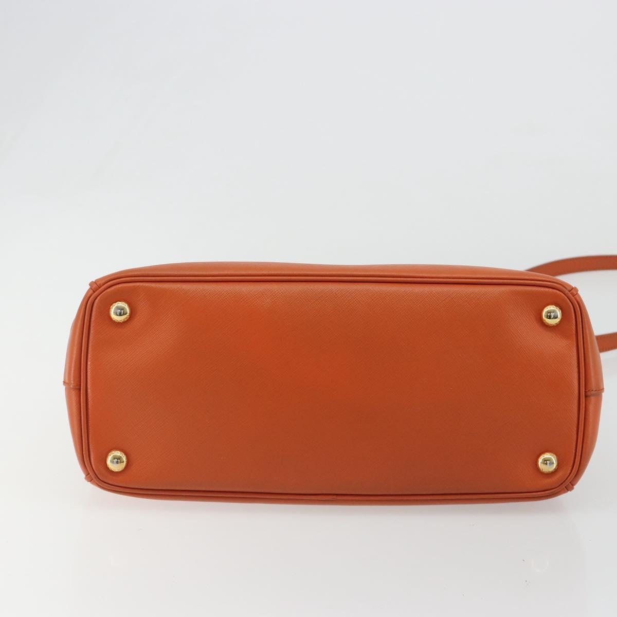PRADA Galleria Hand Bag Safiano leather 2way Orange Auth 186384V - Jerrillo image 5