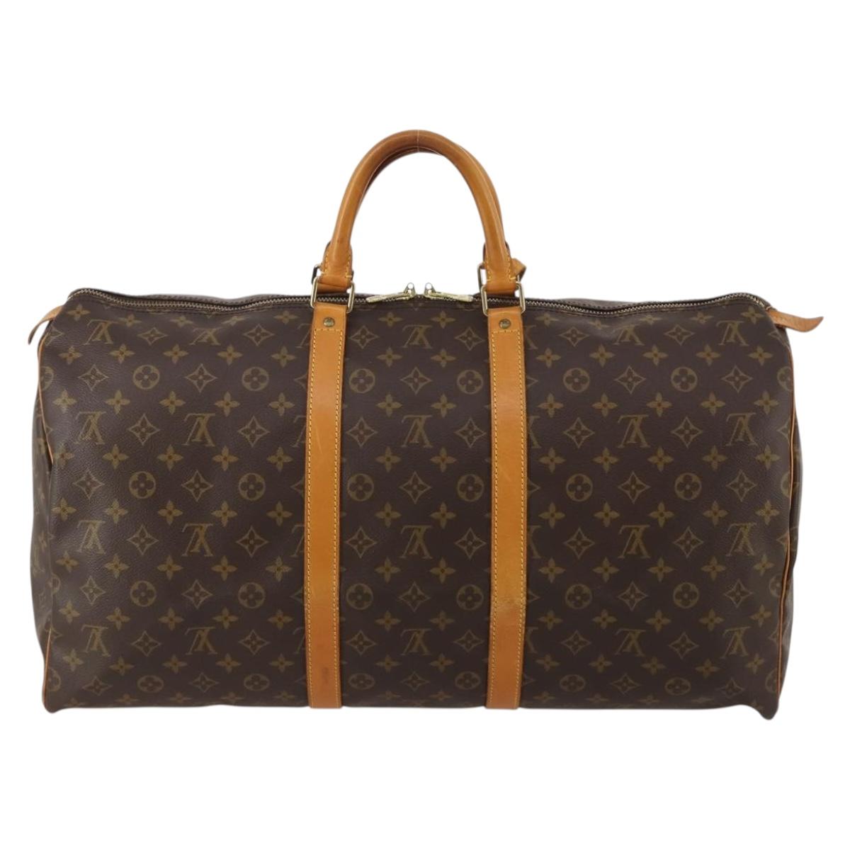 LOUIS VUITTON Monogram Keepall 55 Boston Bag M41424 LV Auth 186387A - Jerrillo image 2