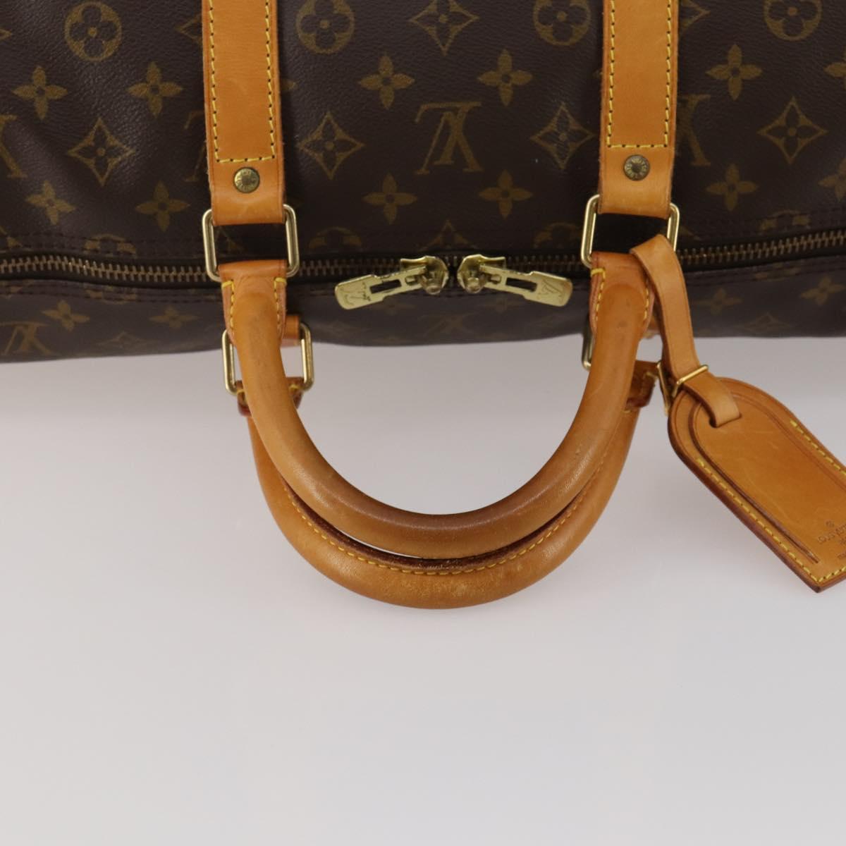 LOUIS VUITTON Monogram Keepall 55 Boston Bag M41424 LV Auth 186387A - Jerrillo image 7