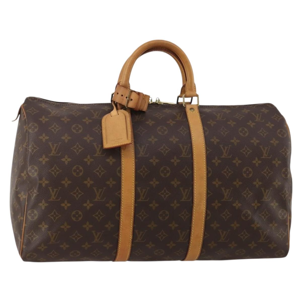 LOUIS VUITTON Monogram Keepall 50 Boston Bag M41426 LV Auth 186388A - Jerrillo