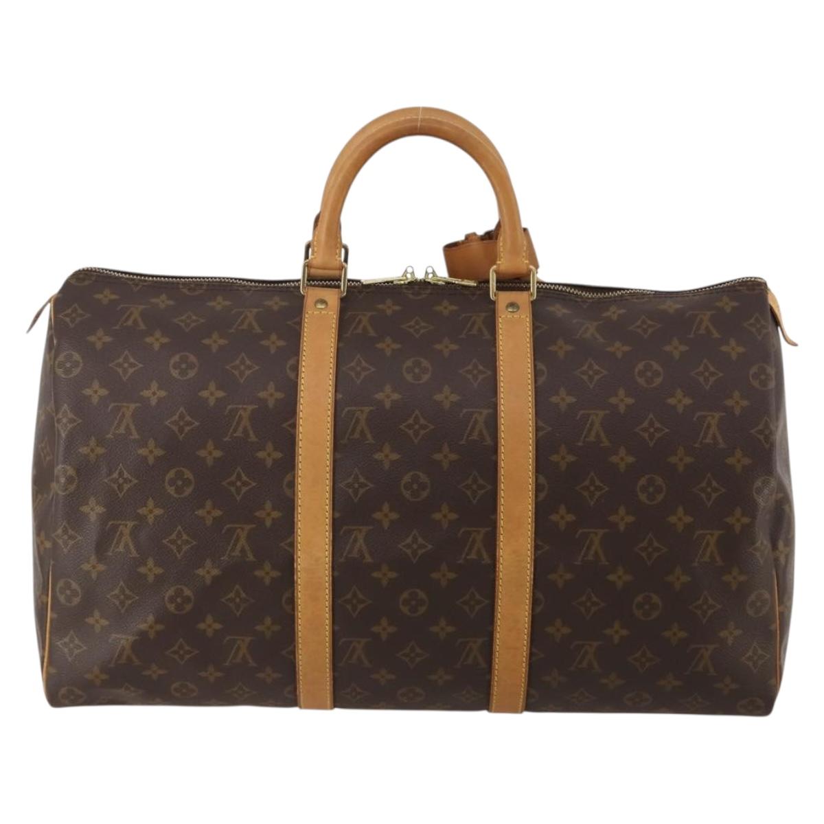 LOUIS VUITTON Monogram Keepall 50 Boston Bag M41426 LV Auth 186388A - Jerrillo image 2