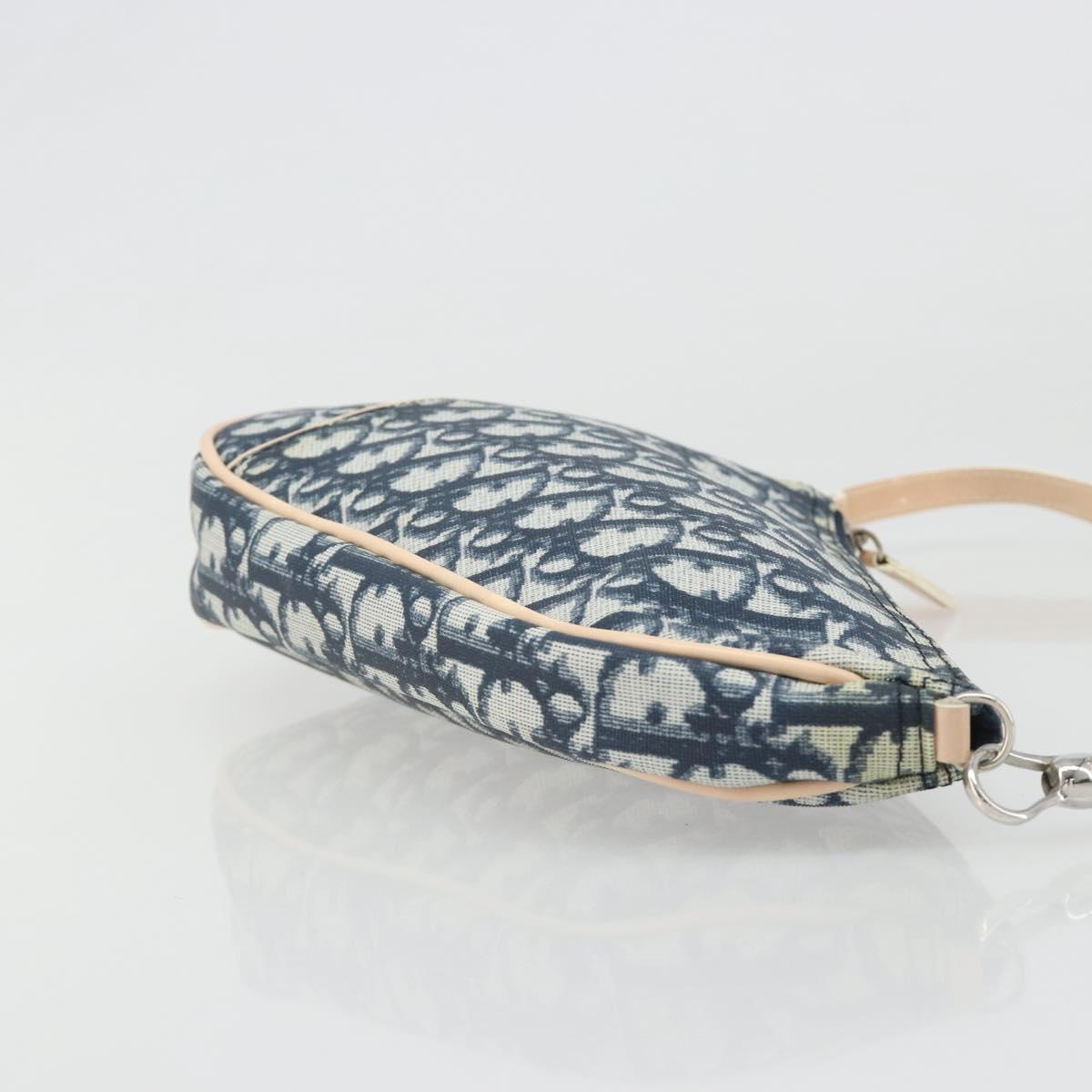 Christian Dior Trotter Canvas Saddle Accessory Pouch PVC Navy Auth 186458V - Jerrillo image 3