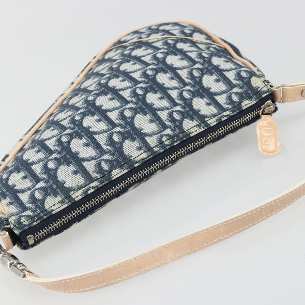Christian Dior Trotter Canvas Saddle Accessory Pouch PVC Navy Auth 186458V - Jerrillo image 6
