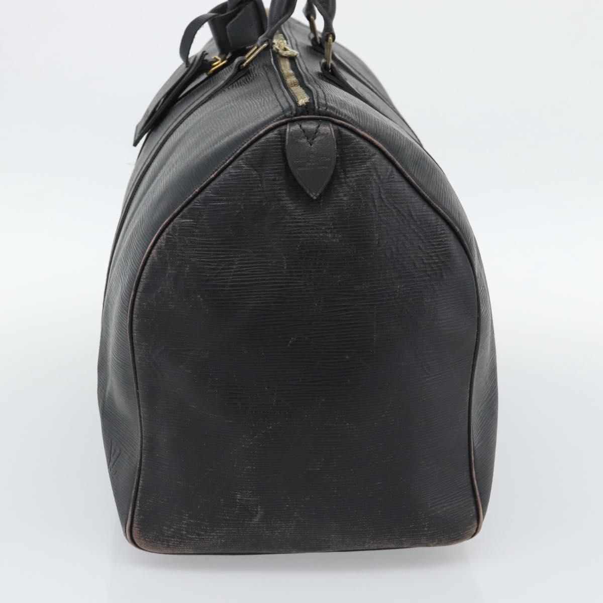 LOUIS VUITTON Epi Keepall 50 Boston Bag Black M42962 LV Auth 186562 - Jerrillo image 4