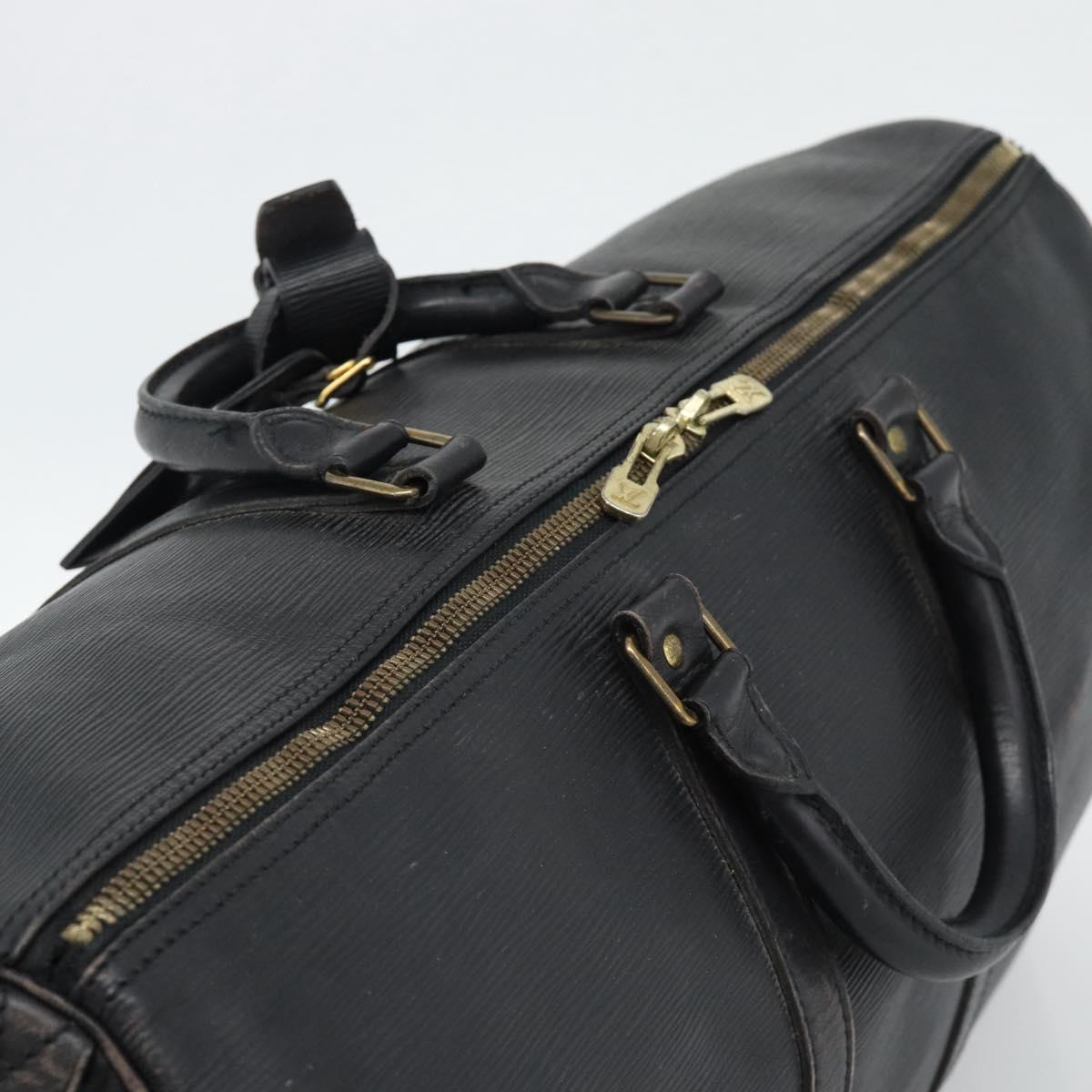LOUIS VUITTON Epi Keepall 50 Boston Bag Black M42962 LV Auth 186562 - Jerrillo image 6