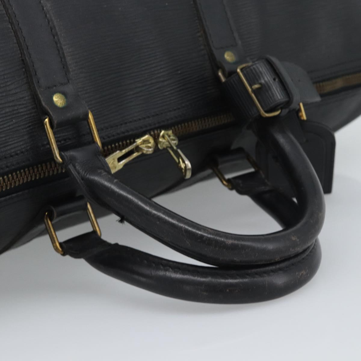 LOUIS VUITTON Epi Keepall 50 Boston Bag Black M42962 LV Auth 186562 - Jerrillo image 7