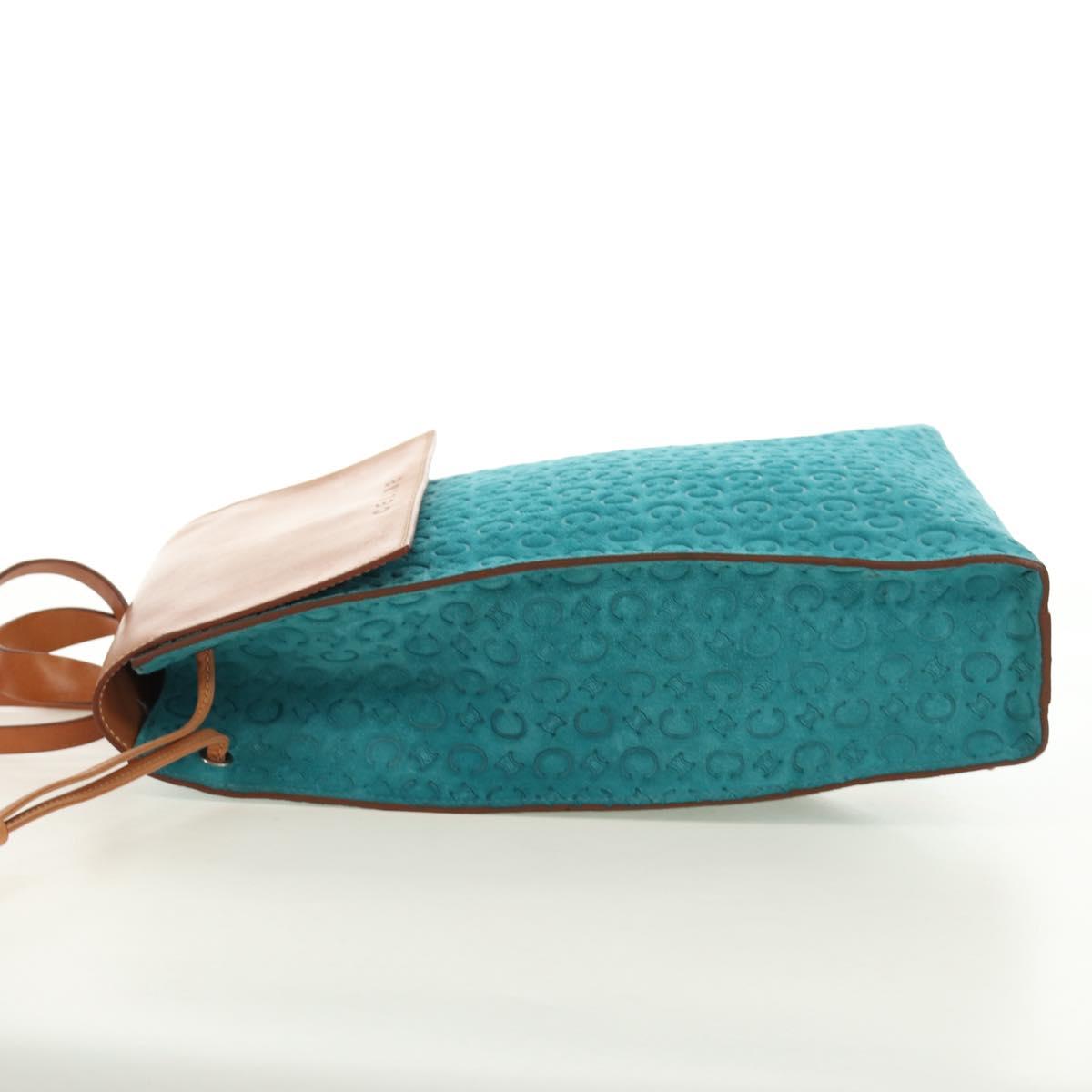 CELINE C Macadam Canvas Backpack Silver Turquoise Blue Auth 186708V - Jerrillo image 3