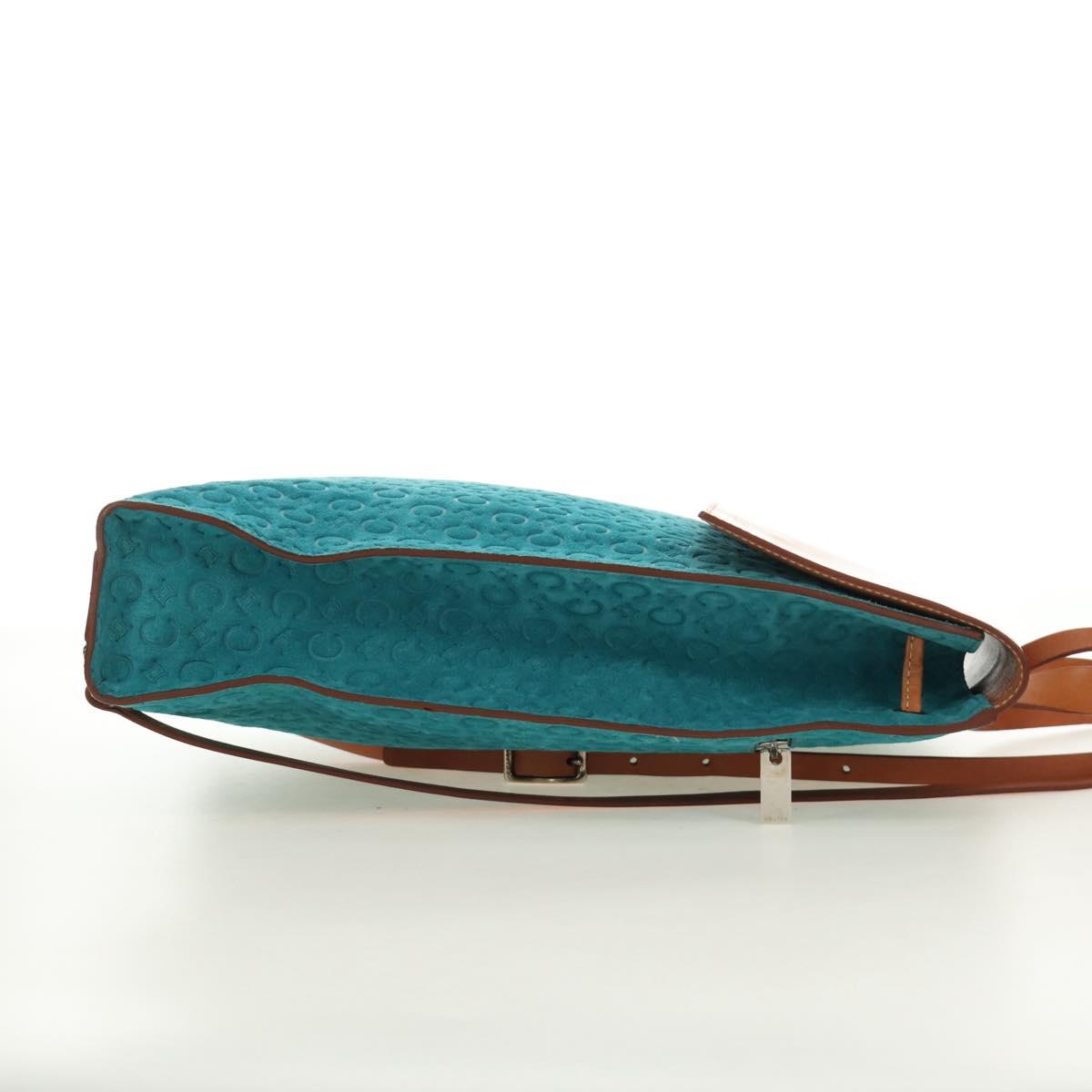 CELINE C Macadam Canvas Backpack Silver Turquoise Blue Auth 186708V - Jerrillo image 4