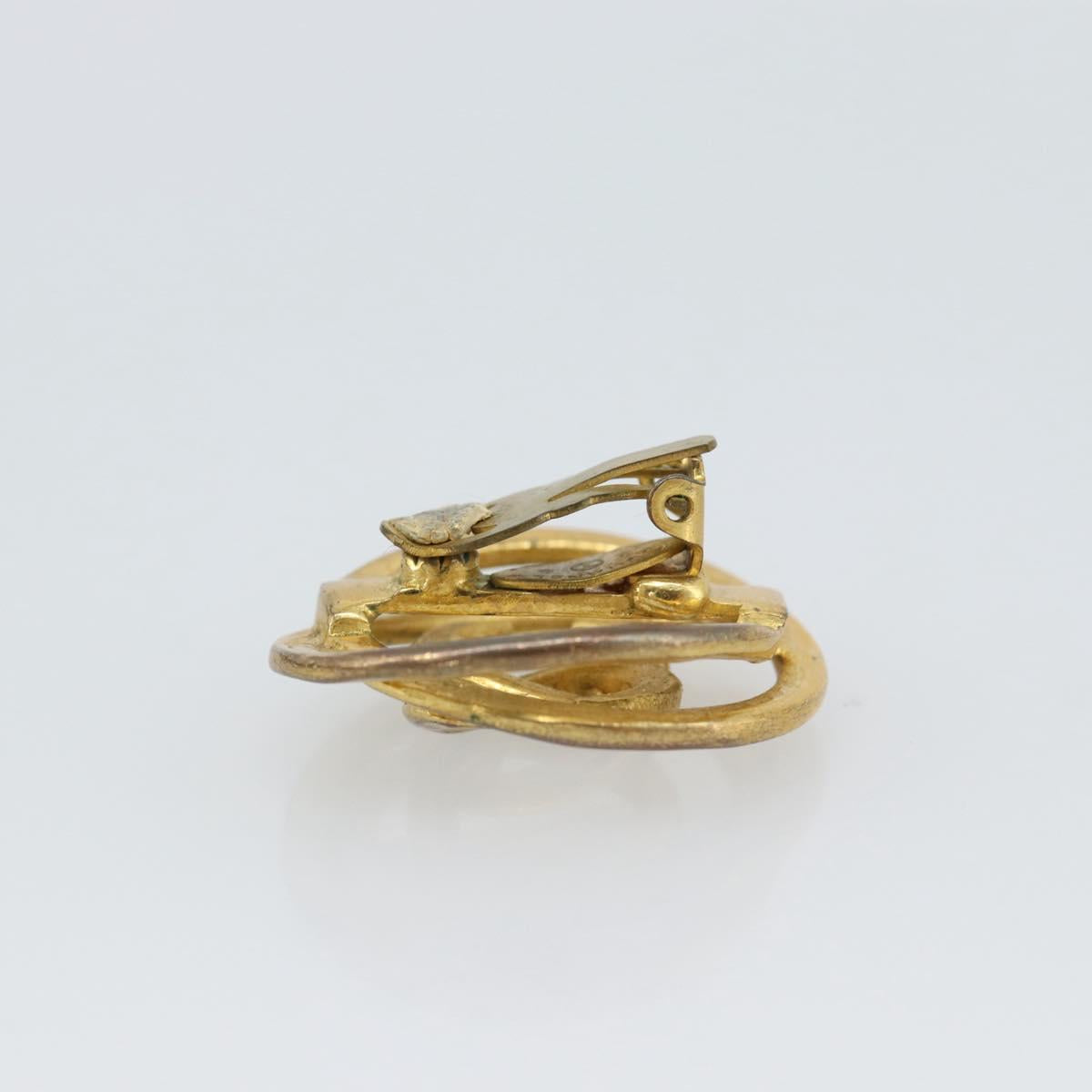 CHANEL COCO Mark Earring Metal Gold CC Auth 186930 - Jerrillo image 4