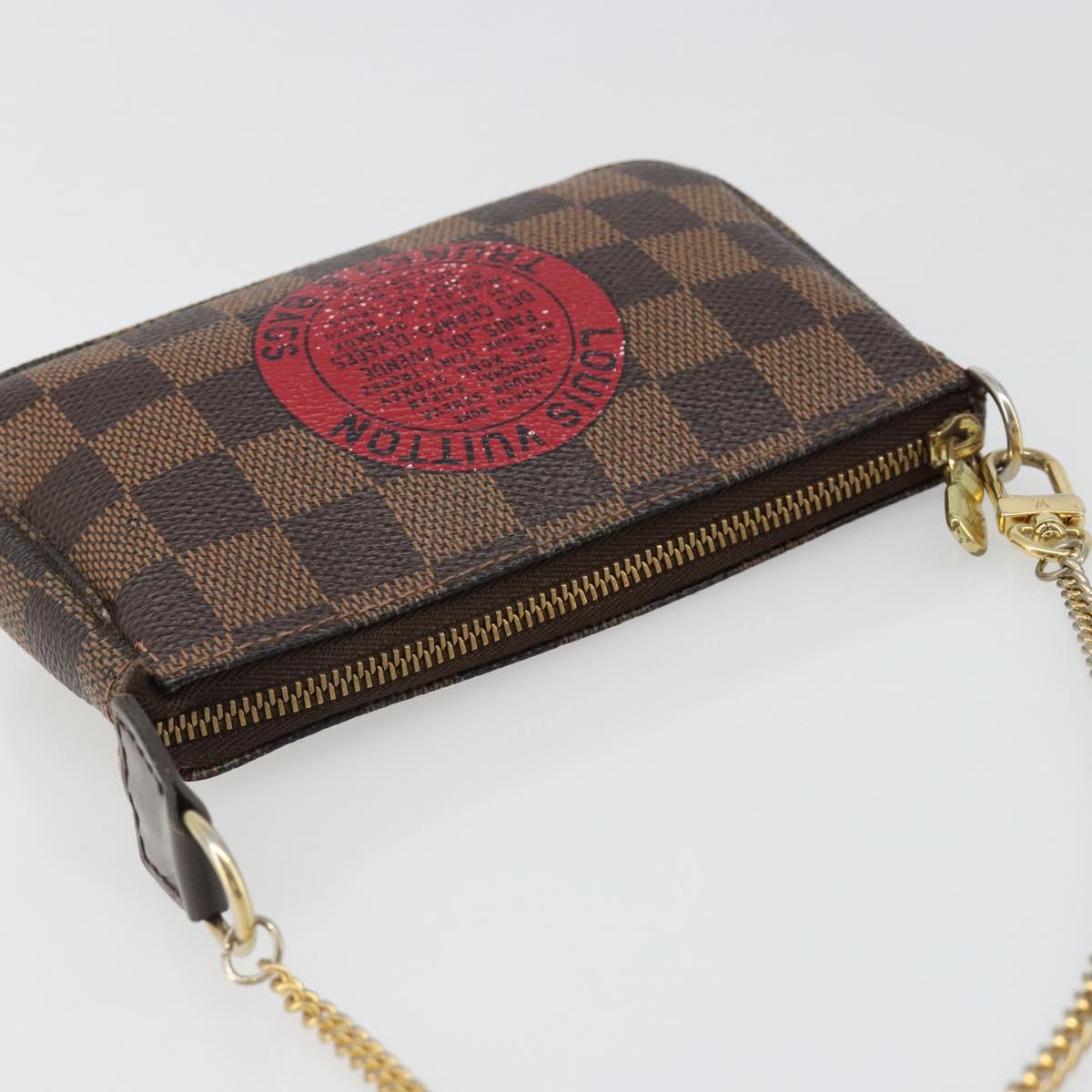 LOUIS VUITTON Damier Ebene T&B Mini Pochette Accessoires N58011 LV Auth 187163A - Jerrillo image 6