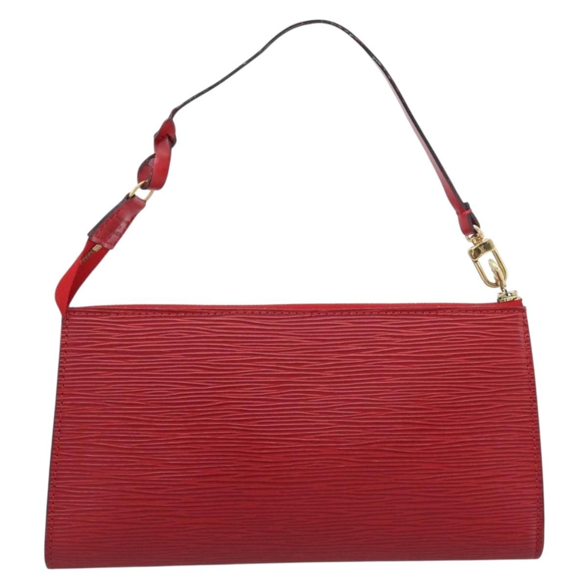 LOUIS VUITTON Epi Pochette Accessoires Pouch Red M52947 LV Auth 187289A - Jerrillo image 3