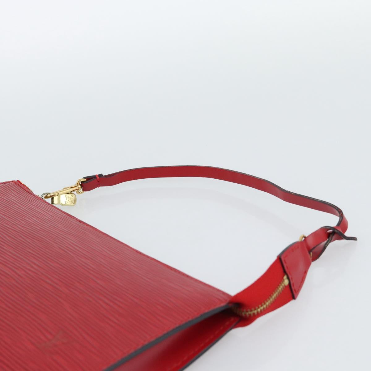 LOUIS VUITTON Epi Pochette Accessoires Pouch Red M52947 LV Auth 187289A - Jerrillo image 8