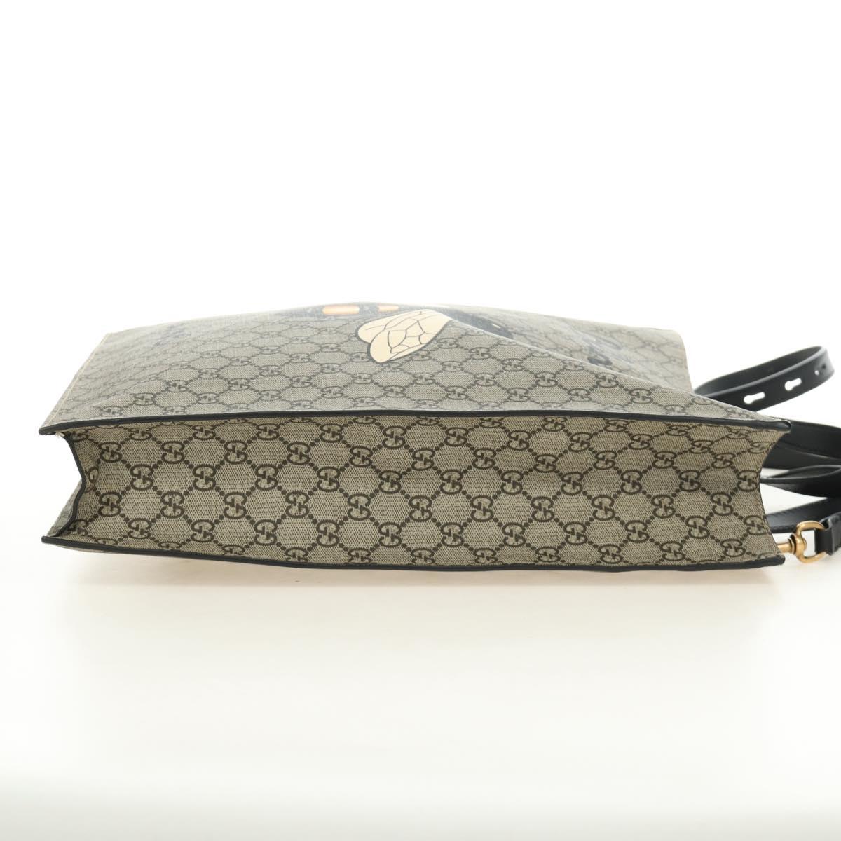 GUCCI GG Supreme Tote Bag PVC 2way Beige Gold 450950 Auth 187728M - Jerrillo image 4