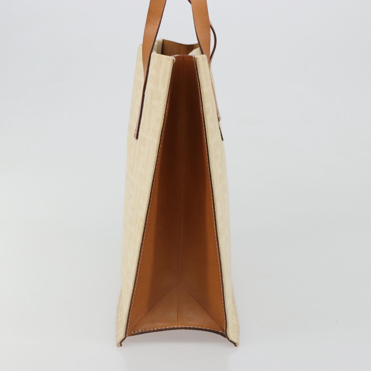 FENDI Zucca Canvas Tote Bag Beige Auth 187816 - Jerrillo image 3