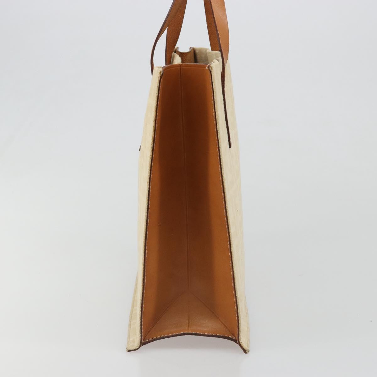 FENDI Zucca Canvas Tote Bag Beige Auth 187816 - Jerrillo image 4