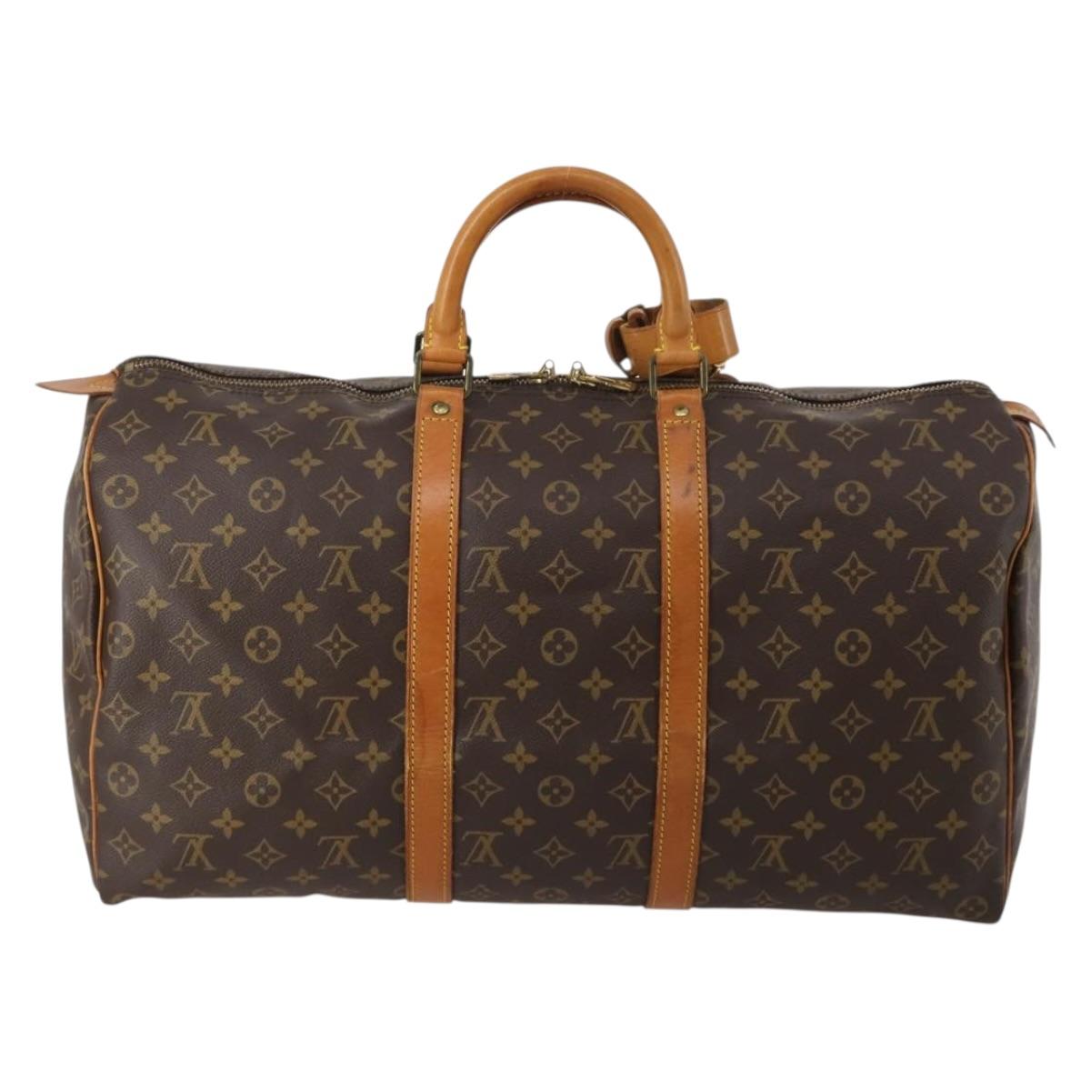 LOUIS VUITTON Monogram Keepall 50 Boston Bag M41426 LV Auth 187836A - Jerrillo image 2